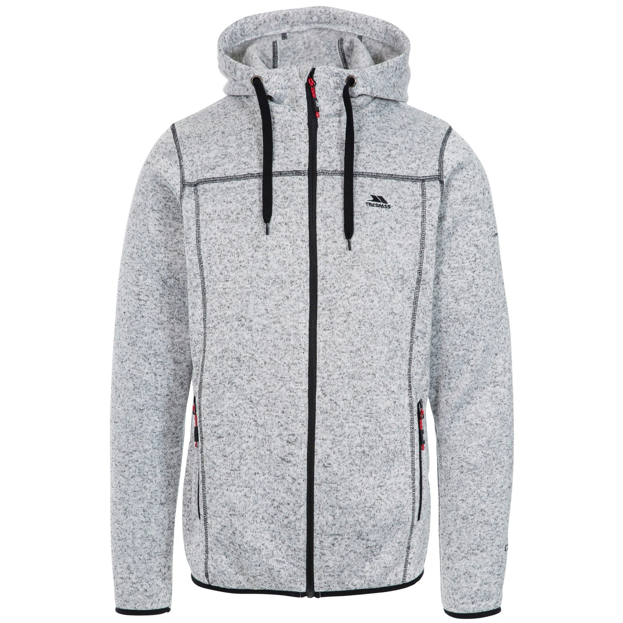 Trespass Men's Odeno Fleece Jacket - Ghost Marl - Ghost Marl - Medium