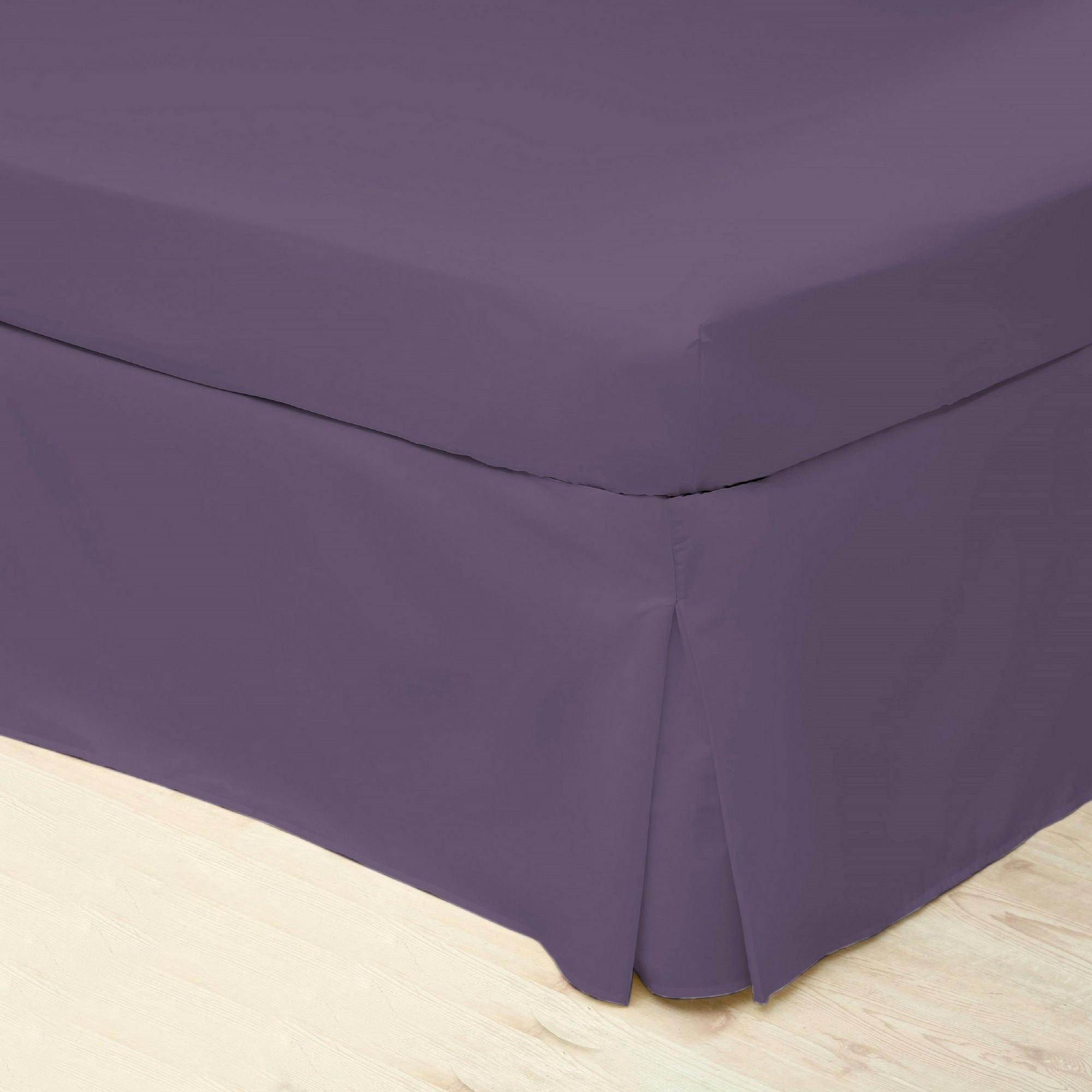 Belledorm Mauve Easycare Percale Platform Valance - Superking - 50% Cotton/50% Polyester