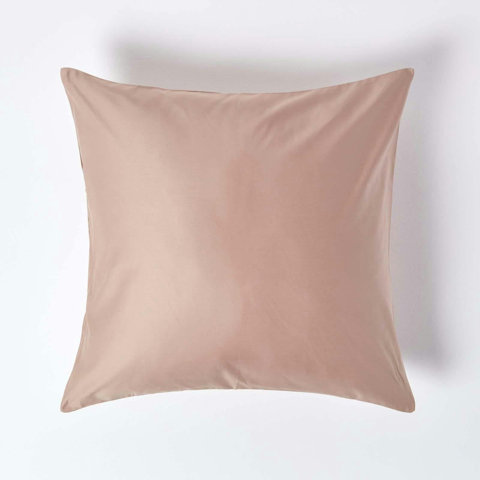 Rackhams Premium 1000 Tc Egyptian Cotton Sateen Weave Pillowcase, European Size - Mink - 60 X 60 Cm
