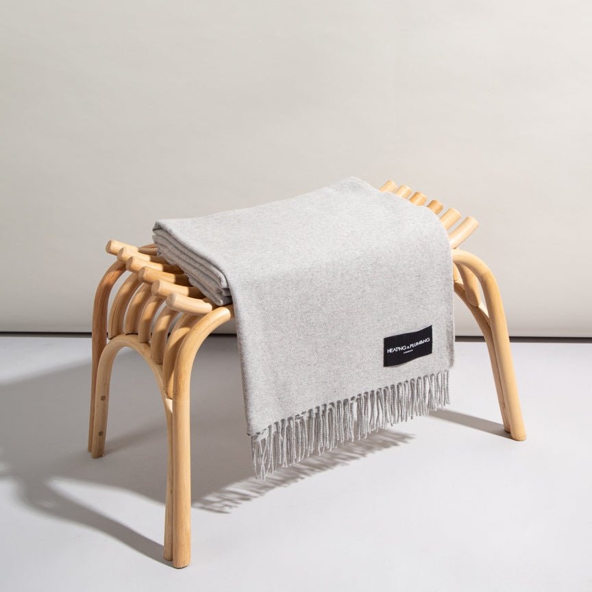 Rackhams Light/Grey Love Stories - 100% Cashmere Blanket