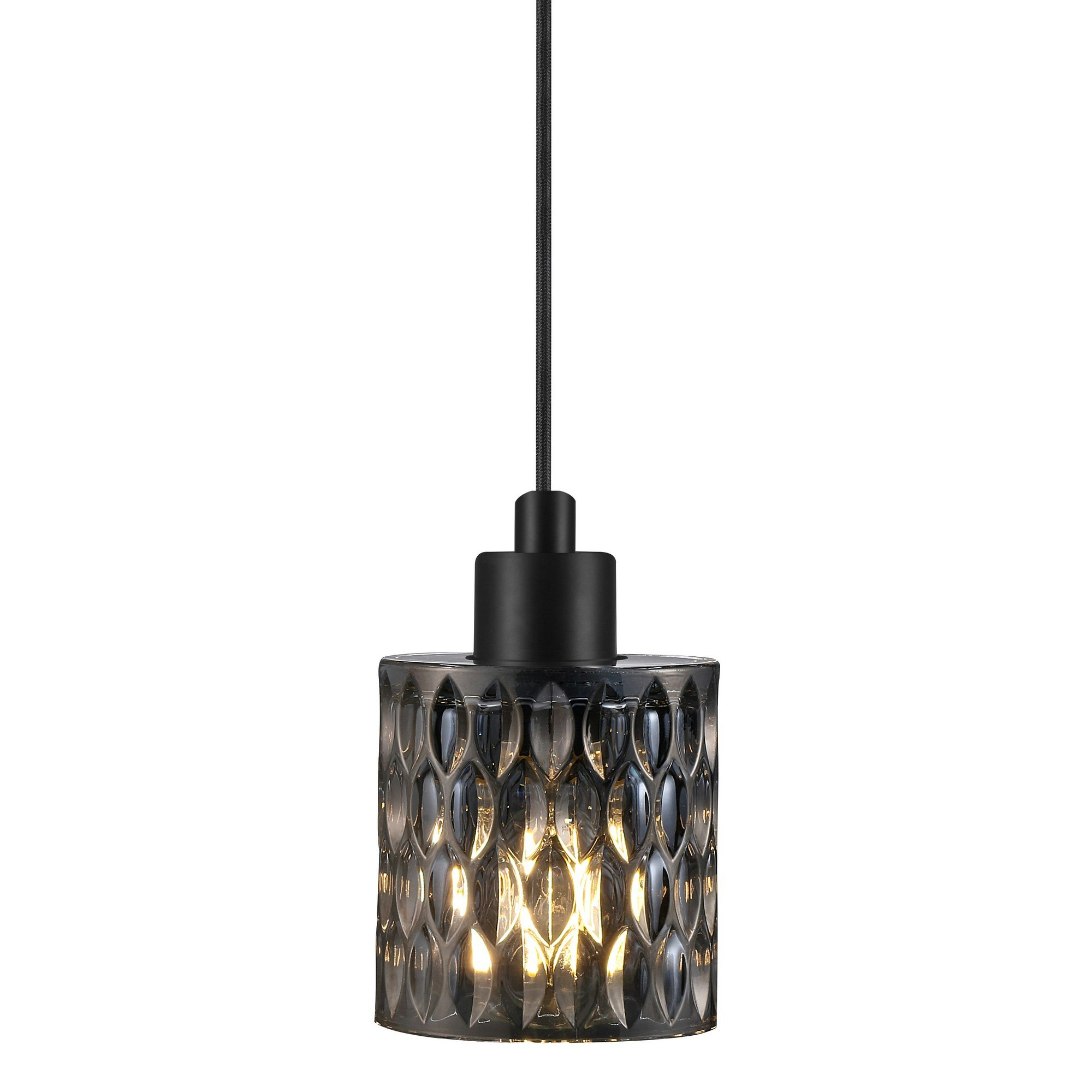 Nordlux Black Hollywood | Ceiling Pendant | Smoked - Glass - 1