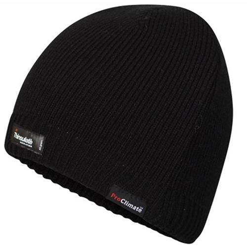 Coolandnew Unisex Black Adults Waterproof Thinsulate Beanie - One Size