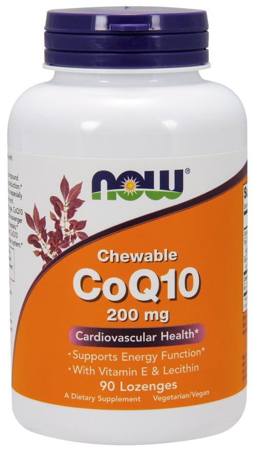 Now Foods Coq10 With Lecithin & Vitamin E, 200Mg (Chewable) - 90 Lozenges - Image 5