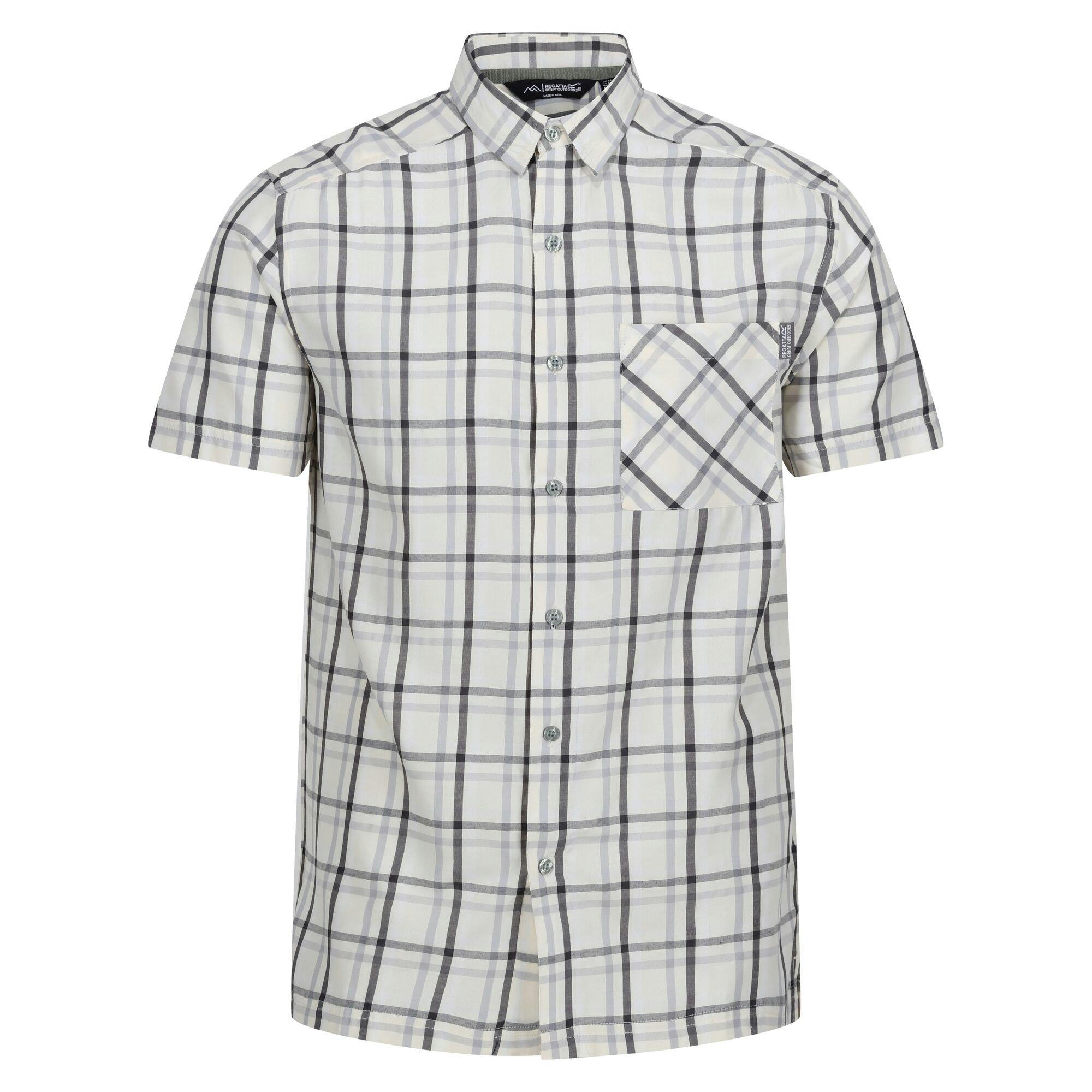 Regatta Mens Mindano Viii Checked Short-Sleeved Shirt - Image 2