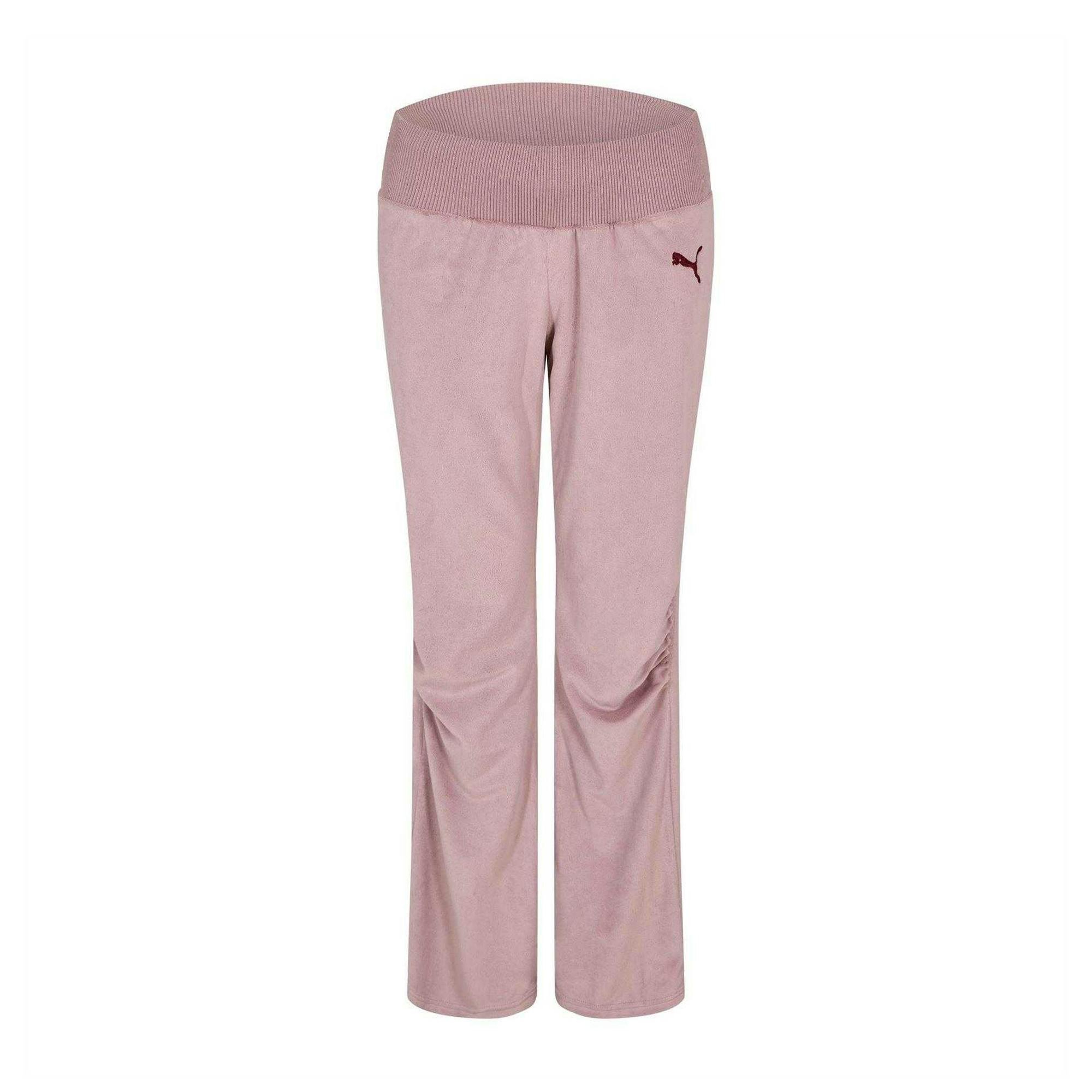 Puma Women's Pink Brushed Fleece Jogging Bottoms - 14 Uk R - 100% Mixed
