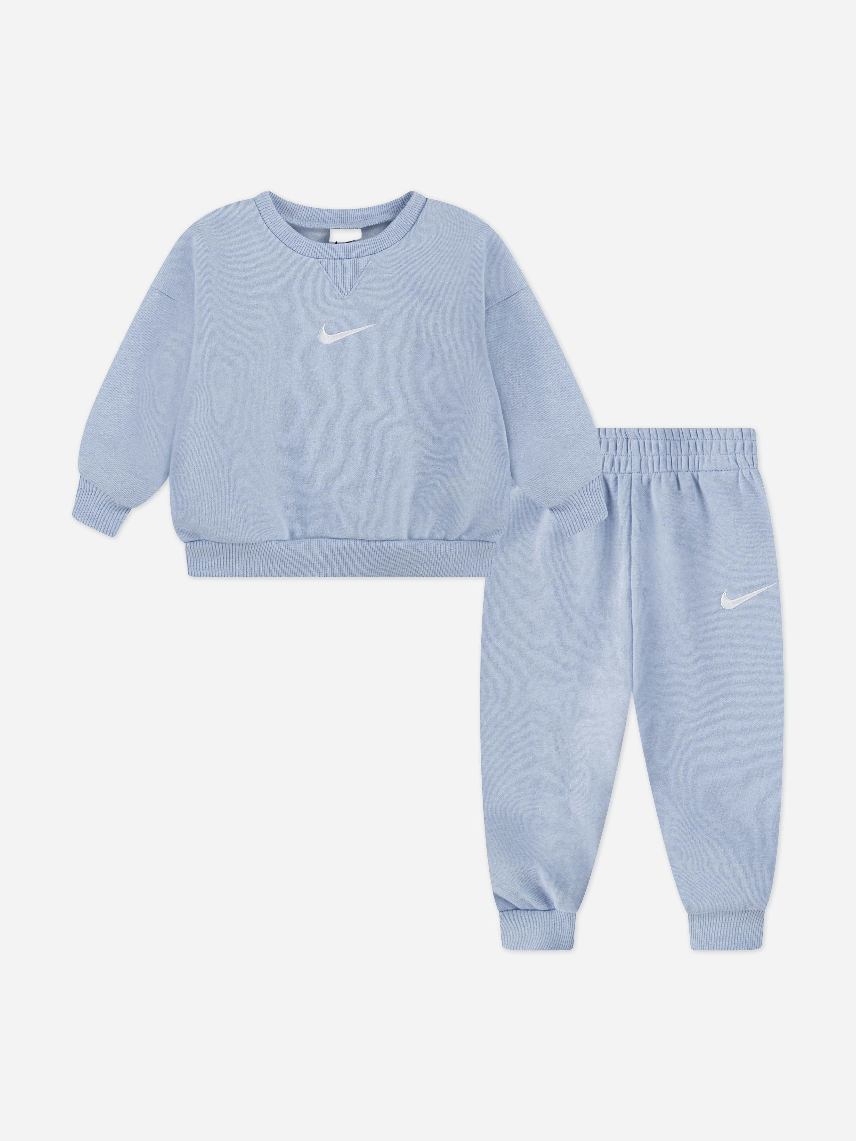 Nike Blue Kids Essential Fleece Tracksuit In - 6 - 7 Yrs