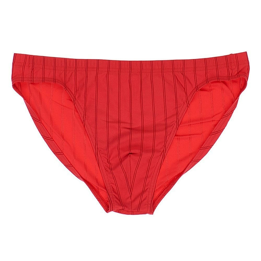 HOM Men's Chic Temptation Microfiber Brief - Red - Polyamide/Elastane - Size M - Image 2