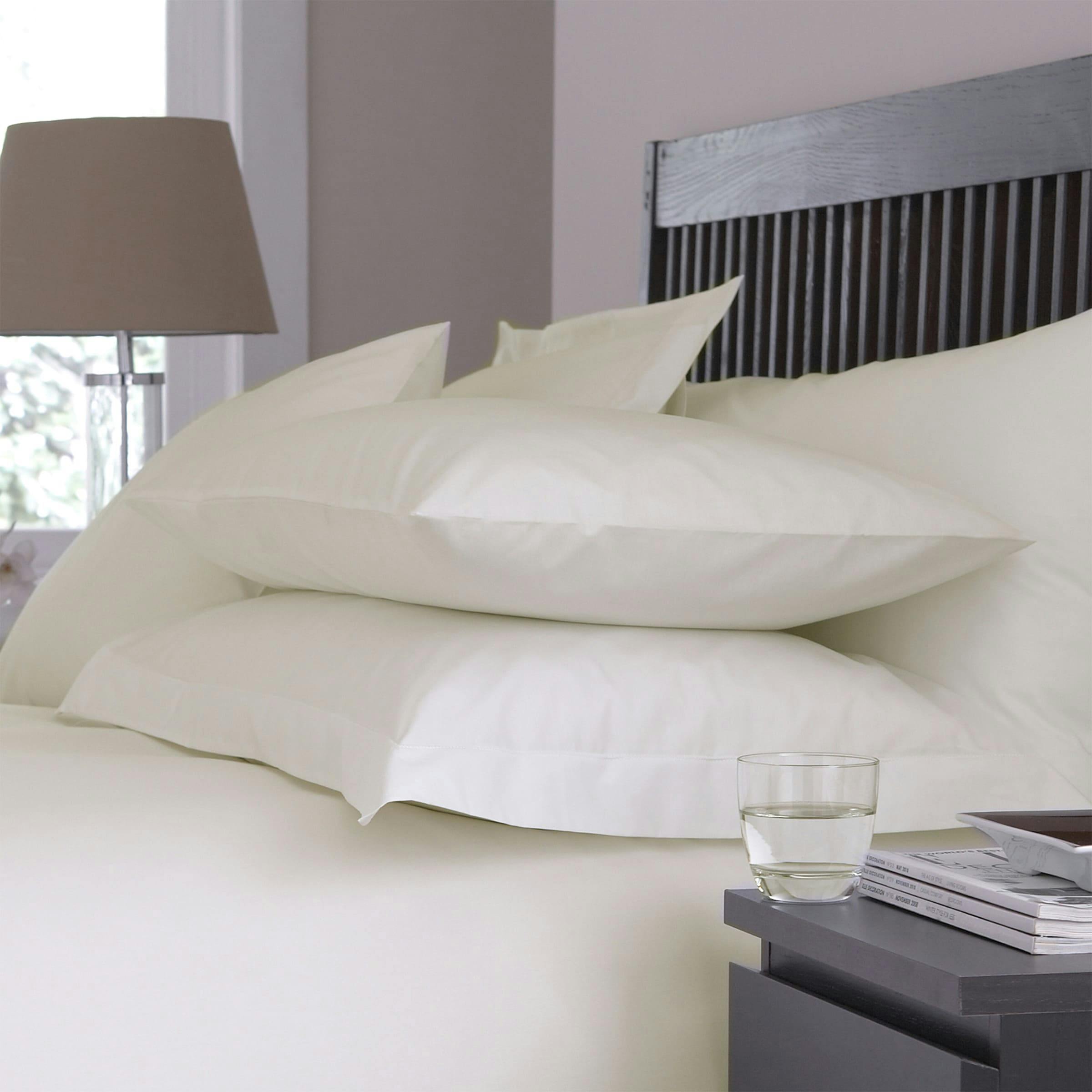Charlotte Thomas Ivory Percale Classic Pillowcase - 68 X 68Cm - 68 X 68Cm - 100% Cotton Percale