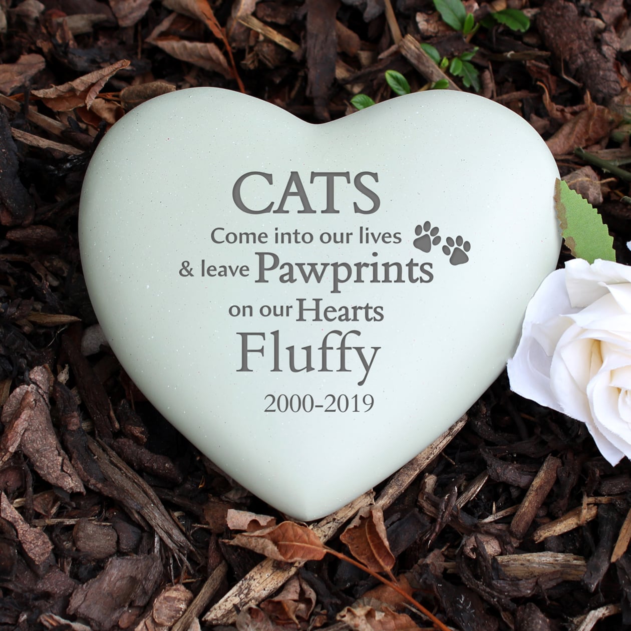 Rackhams Personalised Cat Memorial Garden Ornament