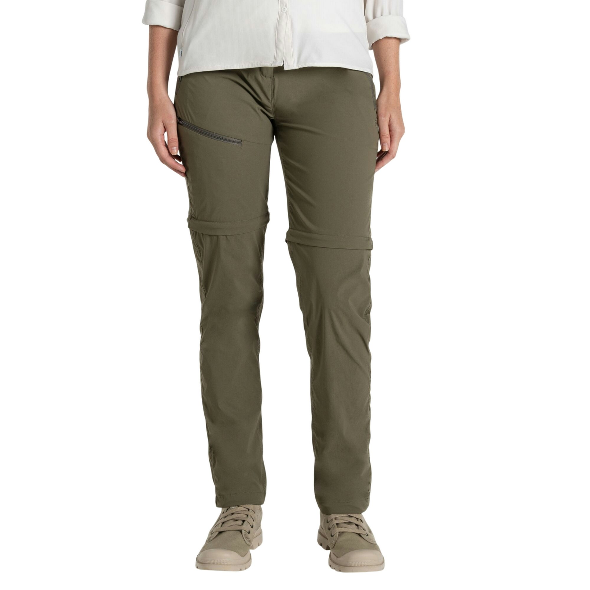 Craghoppers Women's Pro Iii Nosilife Convertible Trousers - Wild Olive - Wild Olive Small