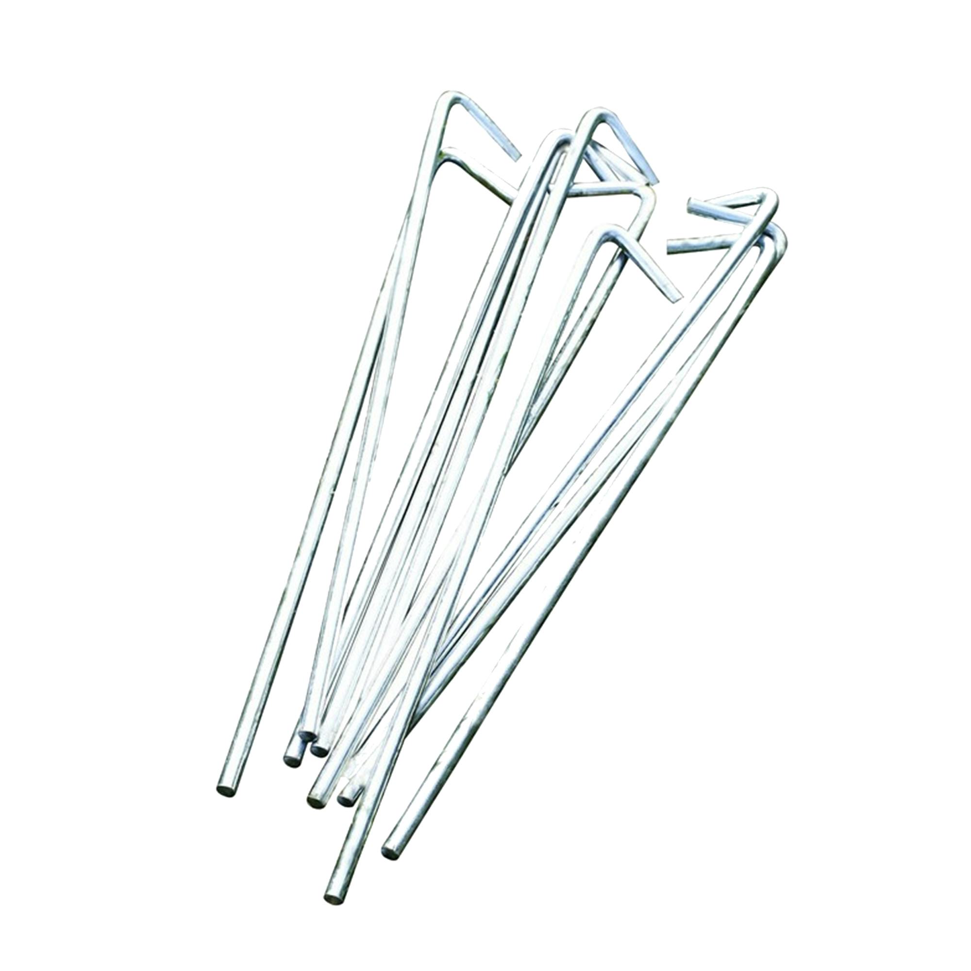 Regatta Silver Great Outdoors 7 Roundwire Steel Tent Pegs - One Size