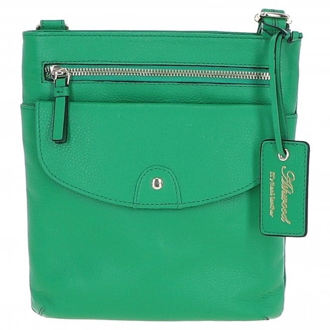 Ashwood Green 'Five Cb' Real Leather Cross Body Bag: Cb-5 - One Size - Gumdrop - Leather