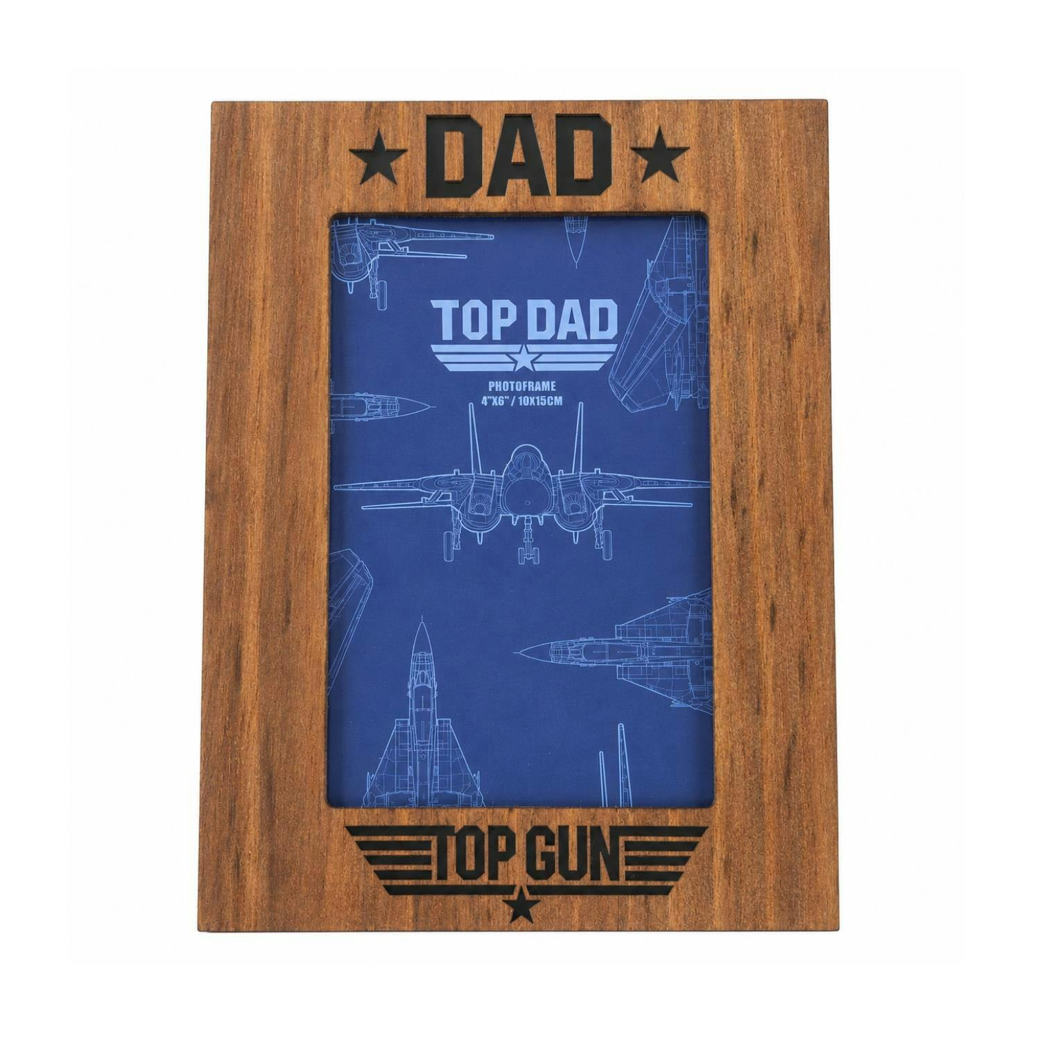 Widdop & Co Brown Top Gun Top Dad Photo Frame - 1