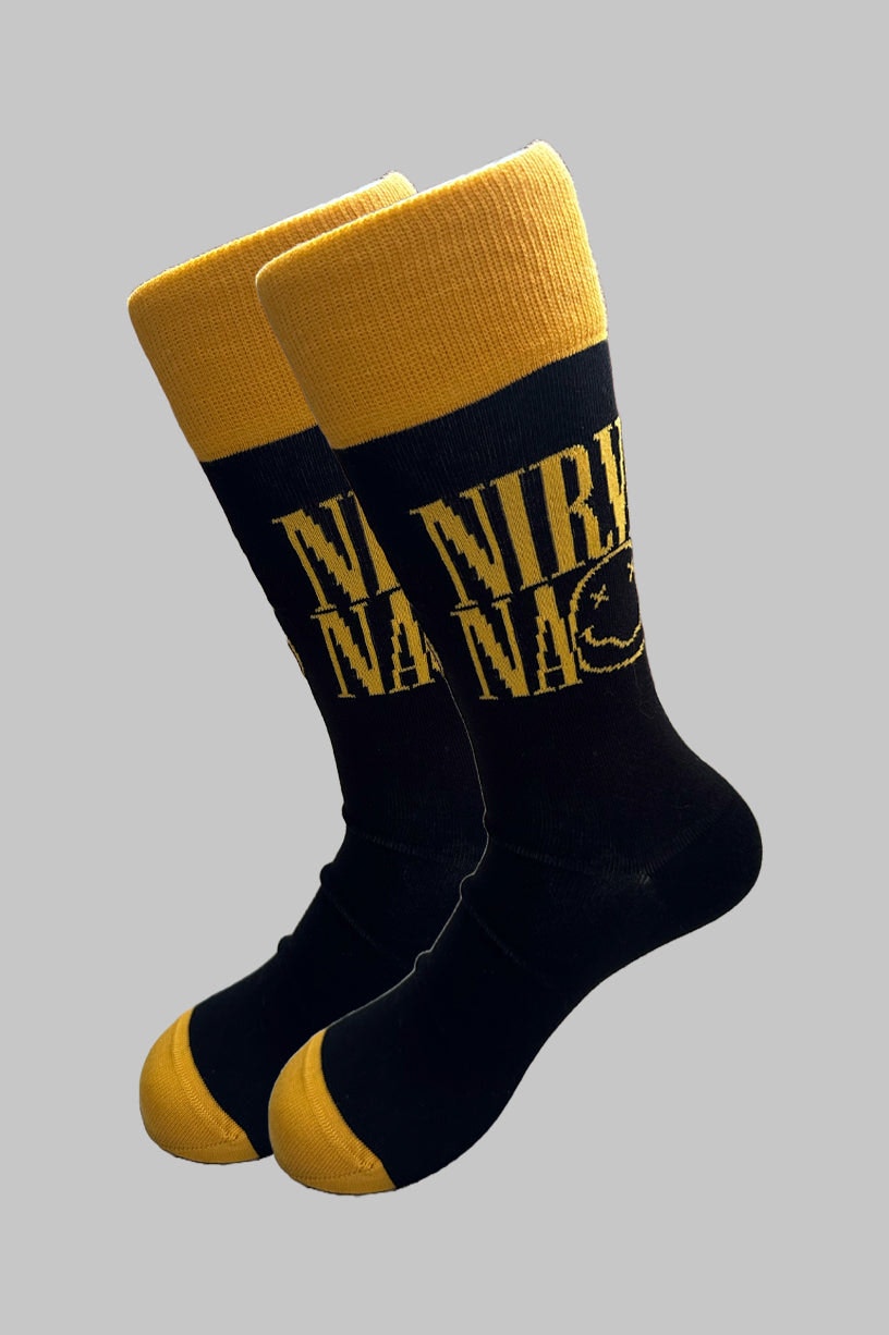 Paradiso Clothing Unisex Black Nirvana Stacked Ankle Socks