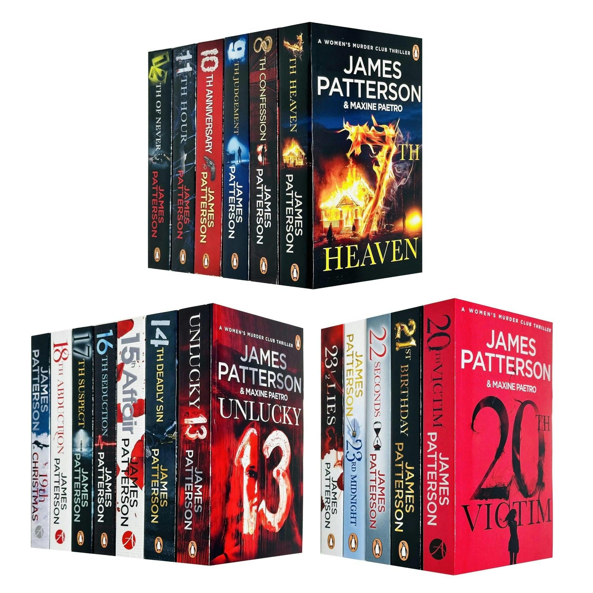 Various Publishers Women's James Patterson Murder Club Series 18 Books Set - Books 7 To 23.5