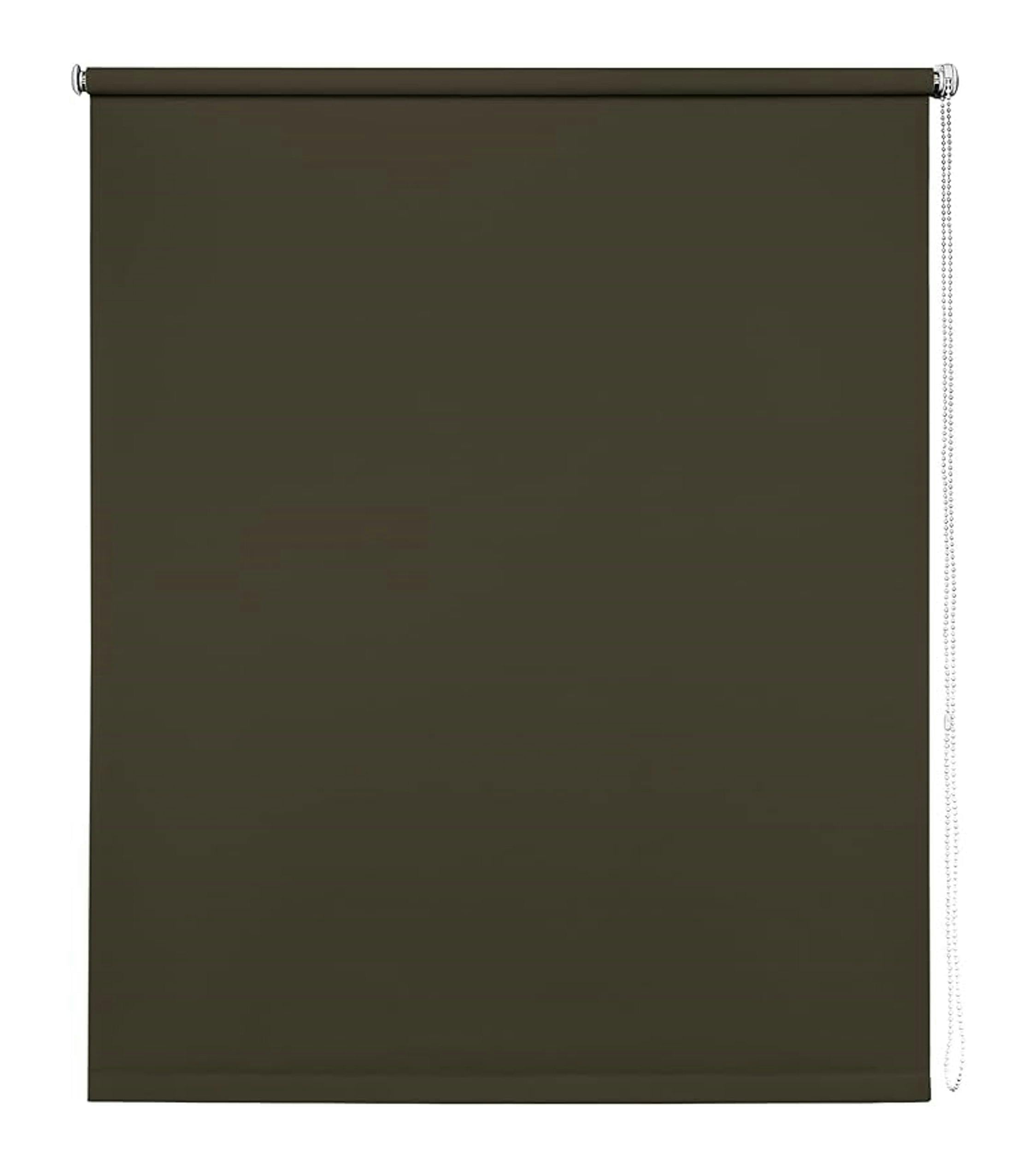 Rackhams Light Chocolate Trimmable Thermal Blackout Roller Blinds - 85Cm