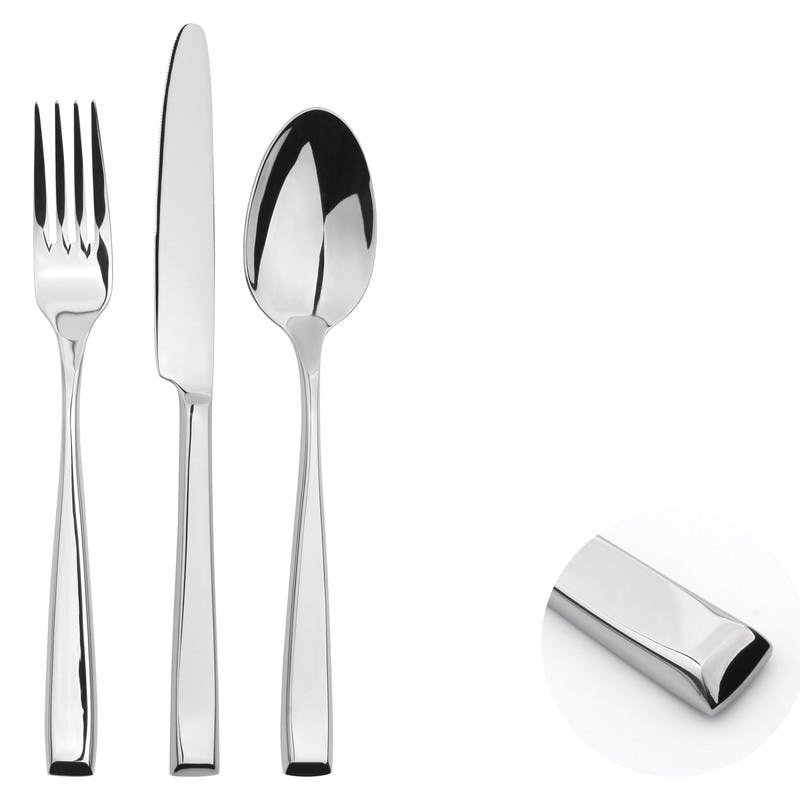 Rackhams Cutlery Sets Stainless Steel 18/8 Catering Taper 12Pc Set