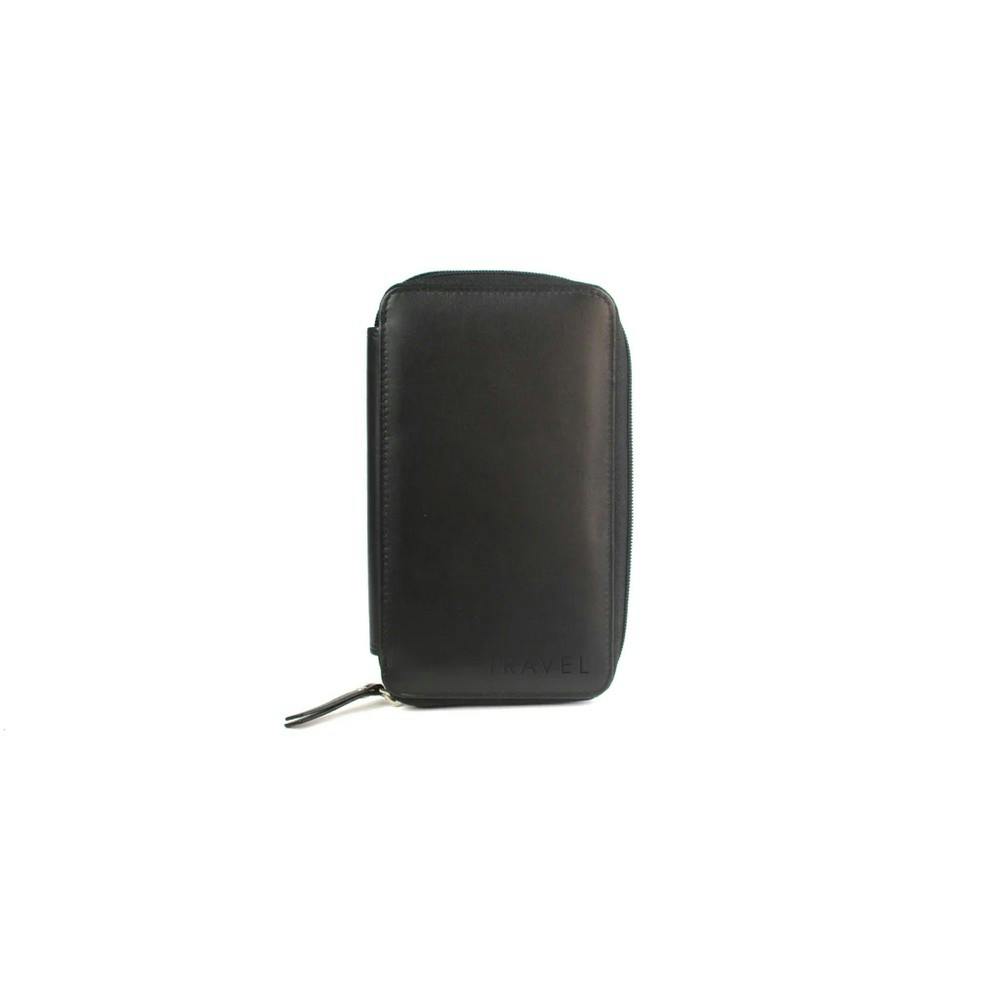 Eastern Counties Leather Black Kendra Travel Leather Wallet - One Size - 100% Leather