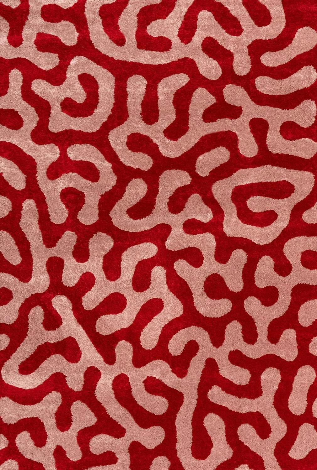 Rackhams Red/Pink Joli Doodle & Rug - 200X290 Cm