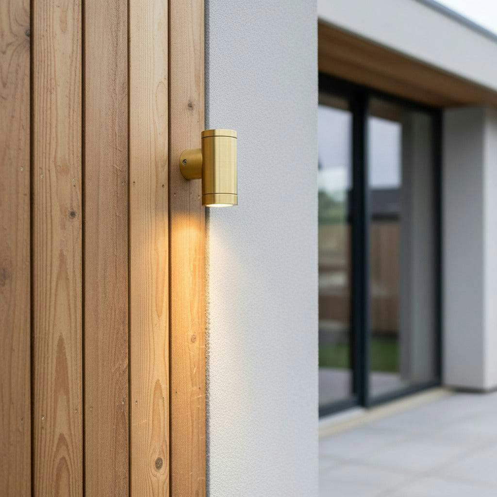 Rackhams Light 3 Watt Led Exterior Brass Wall