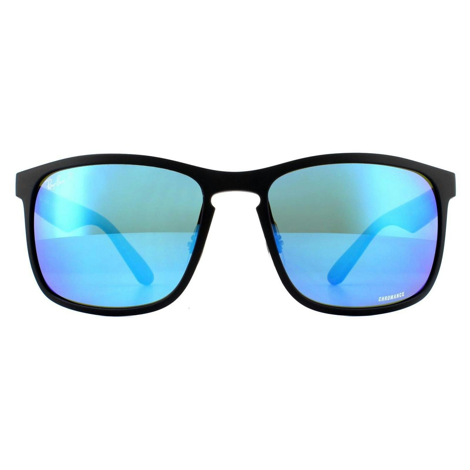 Ray-Ban Sunglasses RB4264 601SA1 Matte Black Blue Flash Polarized Chromance - Image 13