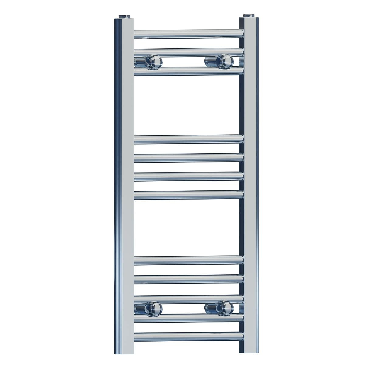 Myhomeware 400Mm X 700Mm Chrome Heated Bathroom Towel Rail Radiator For Central Heating Elegant Designer Uk
