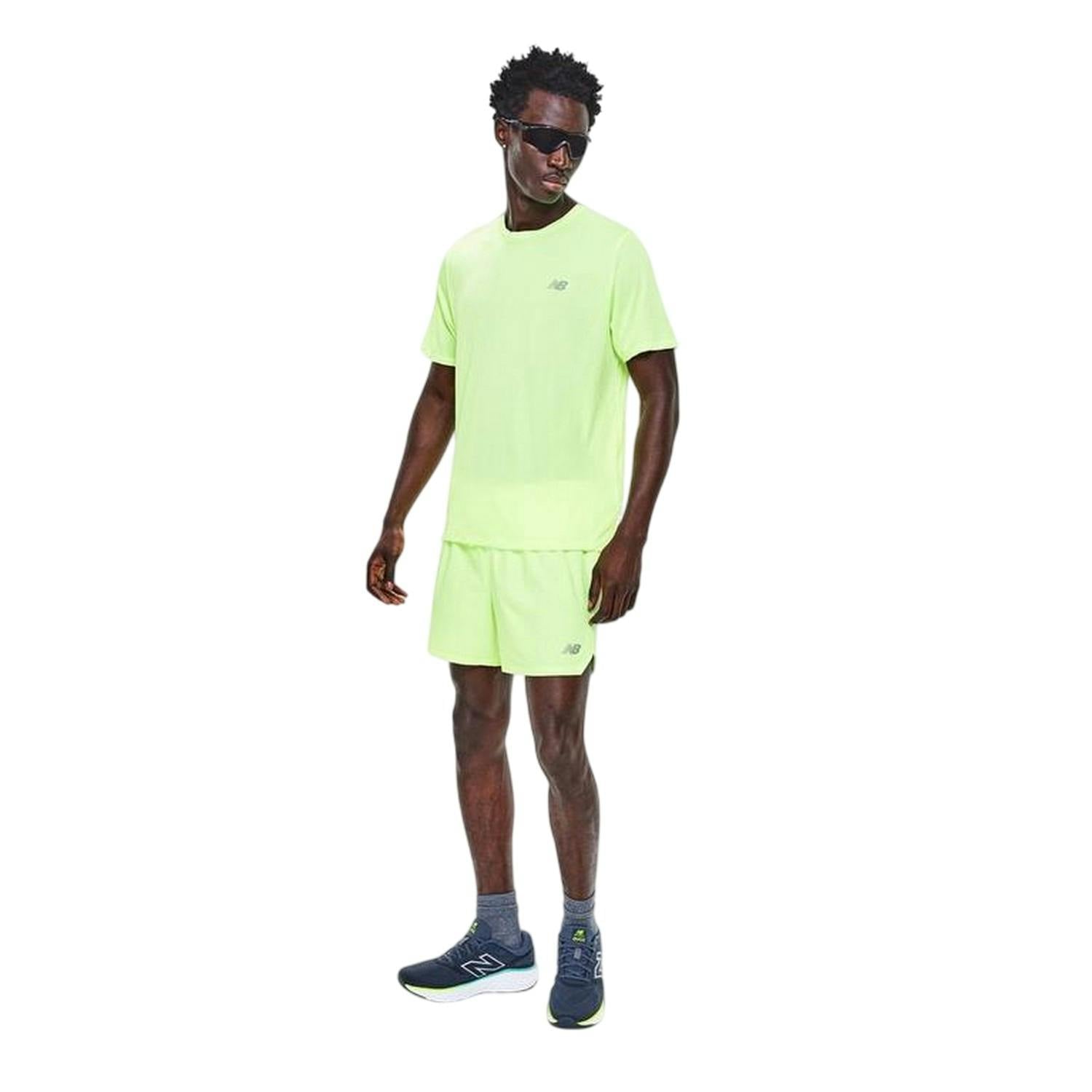 New Balance Men's Green Essentials Running T-Shirt - Xxl - 100% Mixed