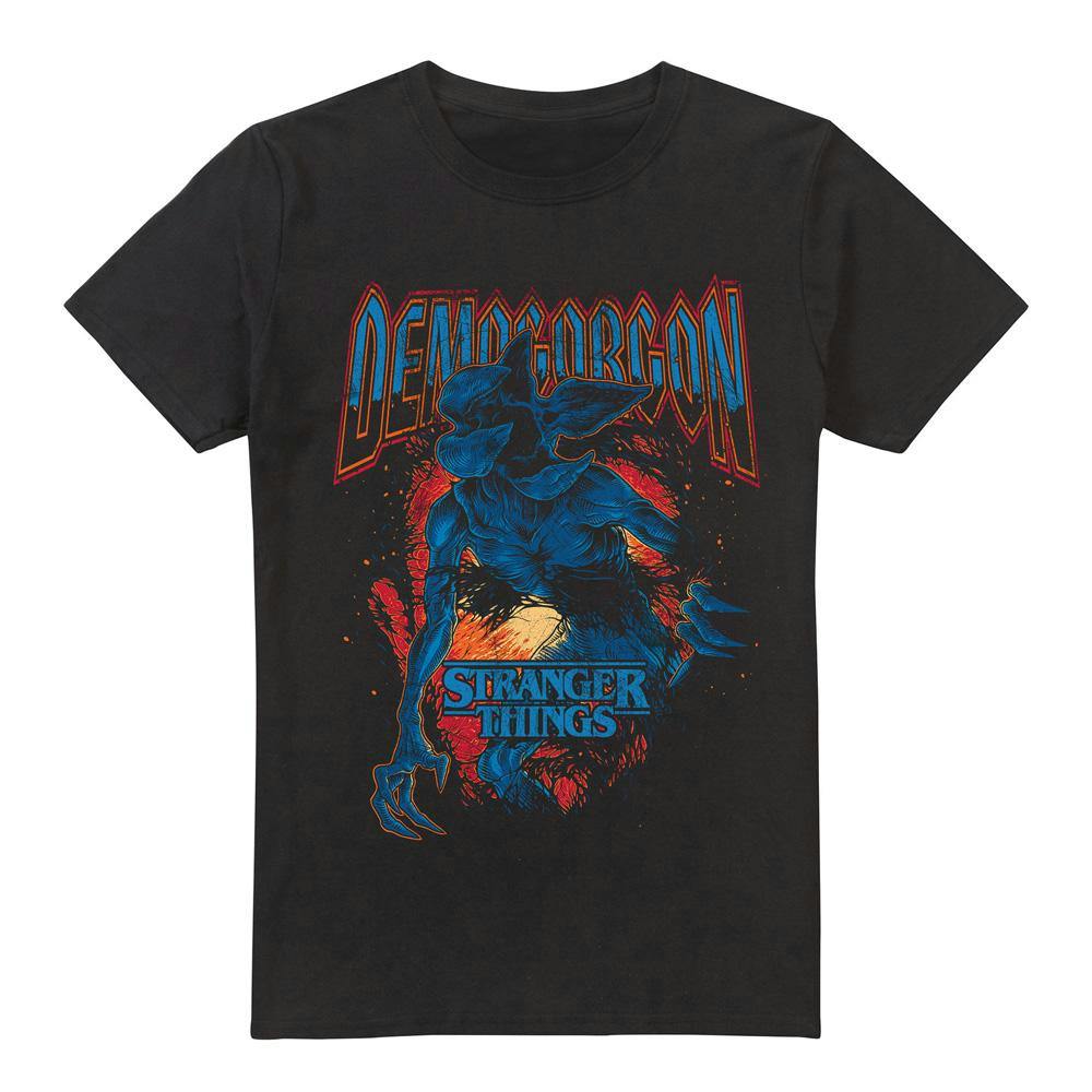 Stranger Things Men's Black Demogorgon Band T-Shirt - 3XL