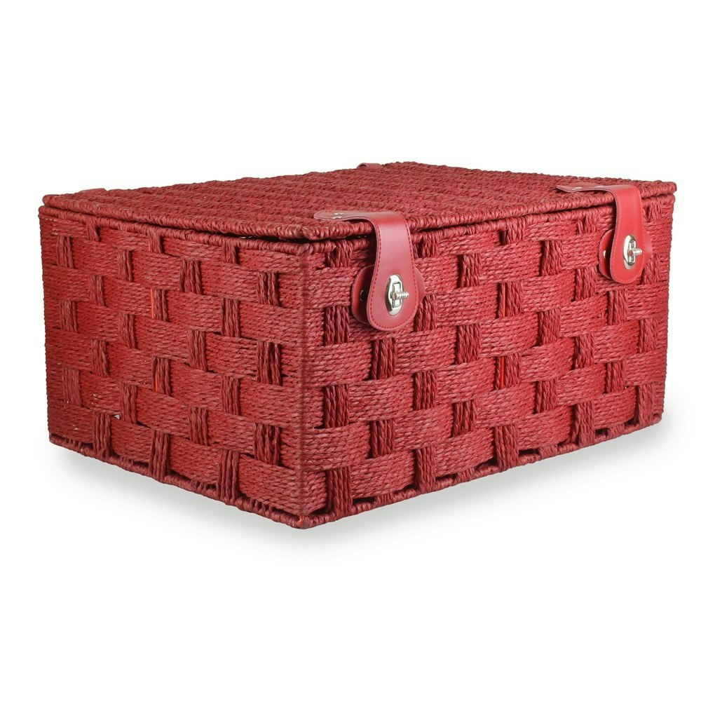 Red Hamper Twisted Paper Rope Storage Basket - Extra Large