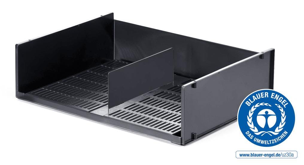 Rackhams Grey Optimo Recycled Plastic Stackable Letter Tray File | A3 & A4
