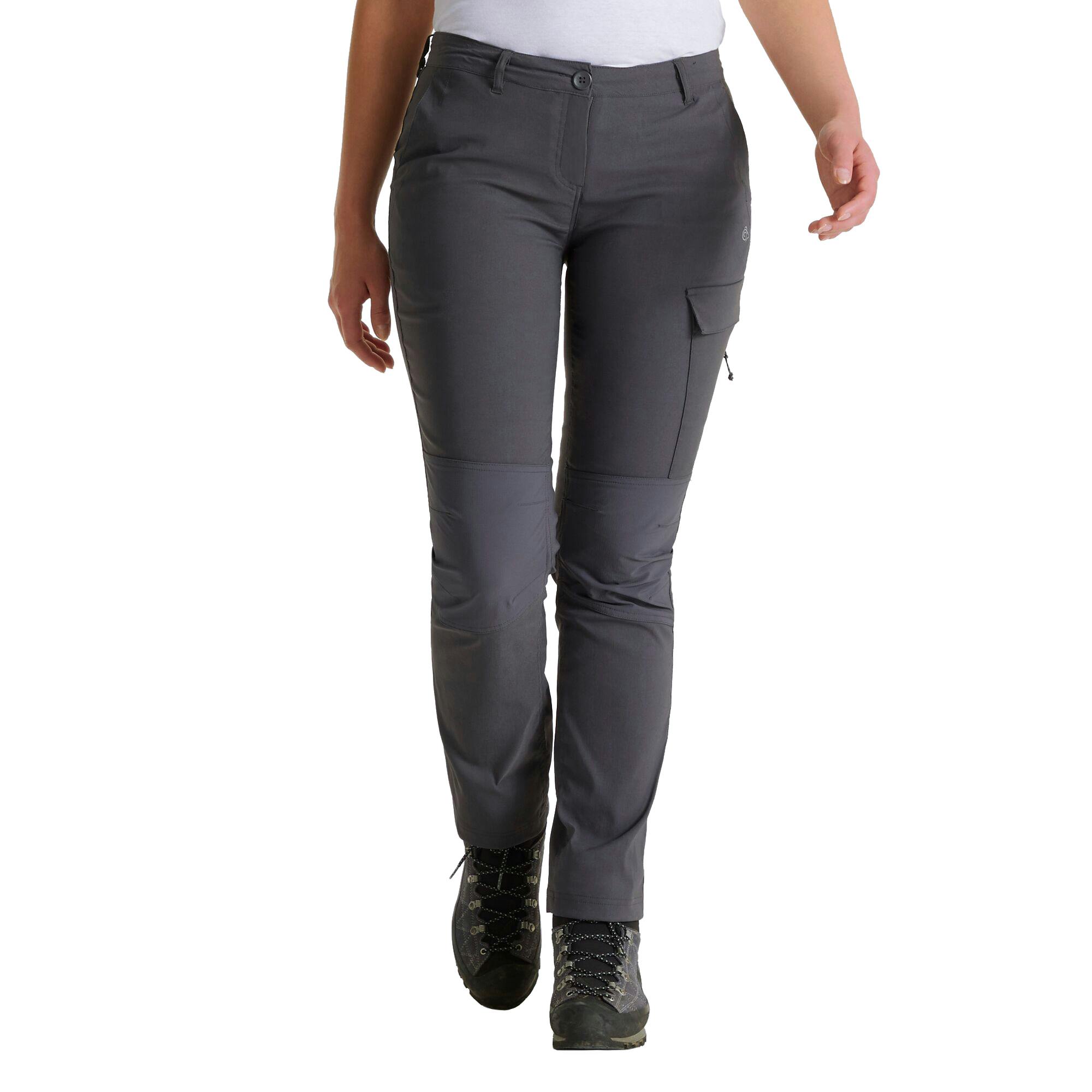 Craghoppers Women's Kiwi Pro Expedition Trousers - Graphite - 16 Uk L - Graphite - 96% Polyamide/4% Elastane