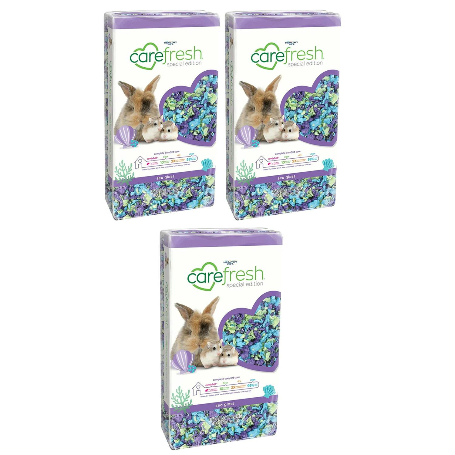 Storm Trading Group 10 Litre Small Pet Bedding Dust-Free Confetti, Sea Glass, Tutti Frutti Natural Paper Pet Bedding With Odour Control - Sea Glass - 3 Bags (30L)