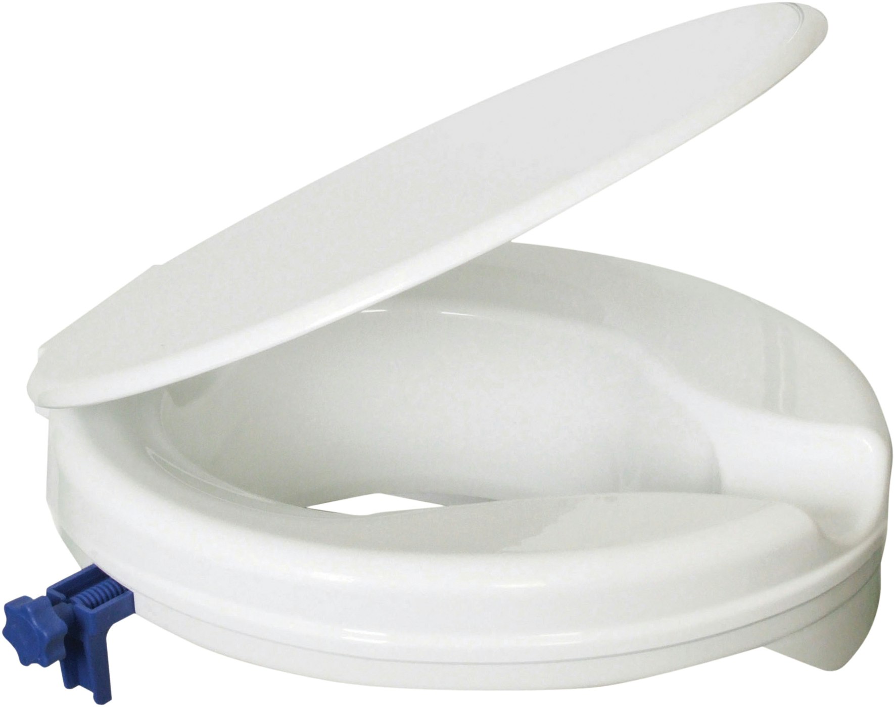Aidapt Senator Plastic Raised Toilet Seat 2 Inch With Lid