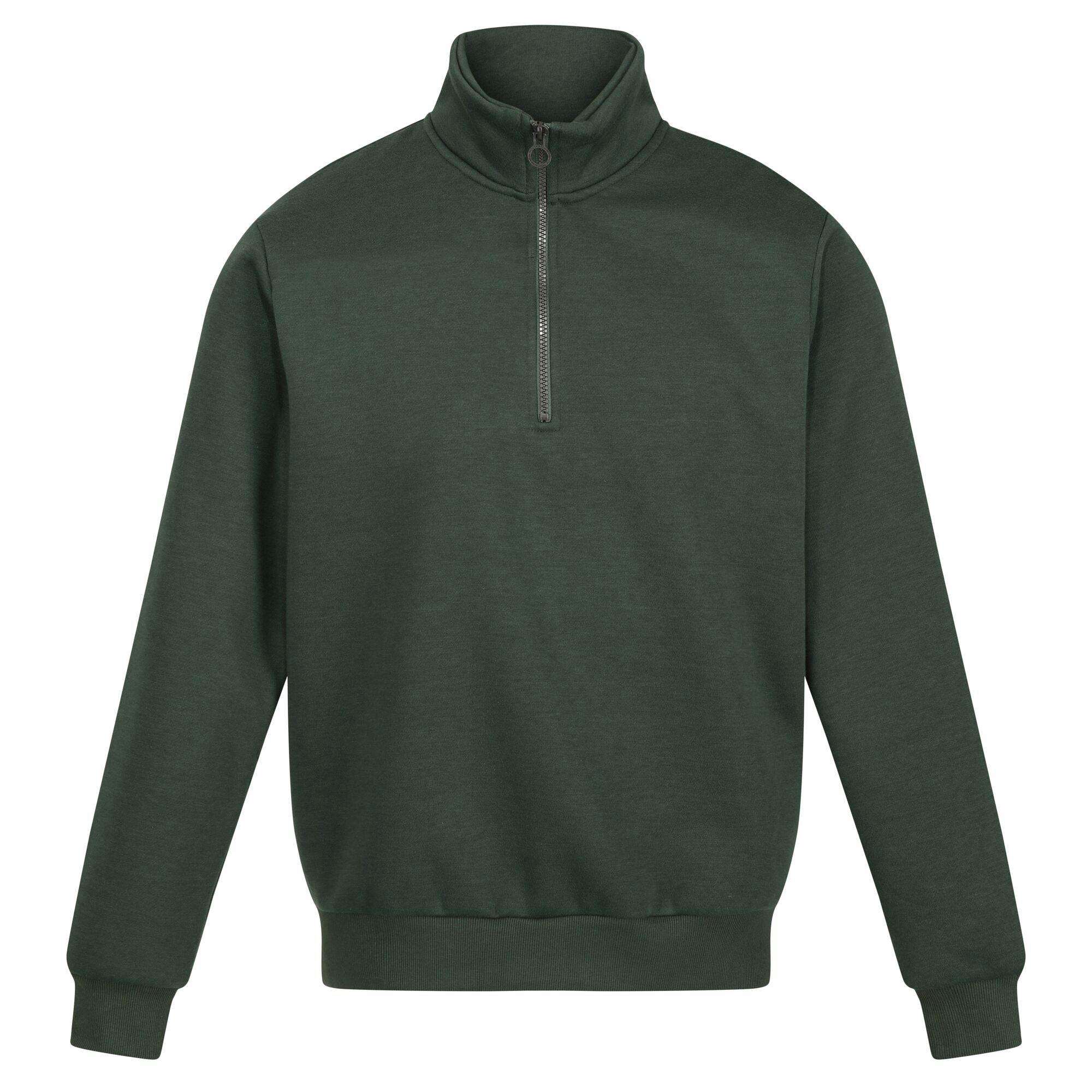 Regatta Men's Dark/Green Professional Quarter Zip Sweatshirt - Xs - 65% Polyester/35% Cotton