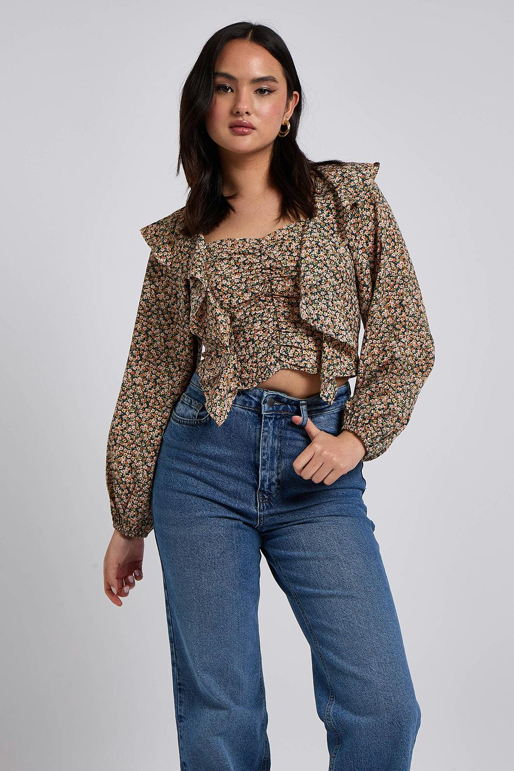 Urban Bliss Liv Ruffle Floral Blouse - 12