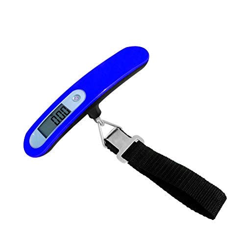 Kav Red/Blue Portable Luggage Scale Digital Travel Scale Suitcase Scales Weights With Tare Function 110 Lb/ 50Kg Capacity