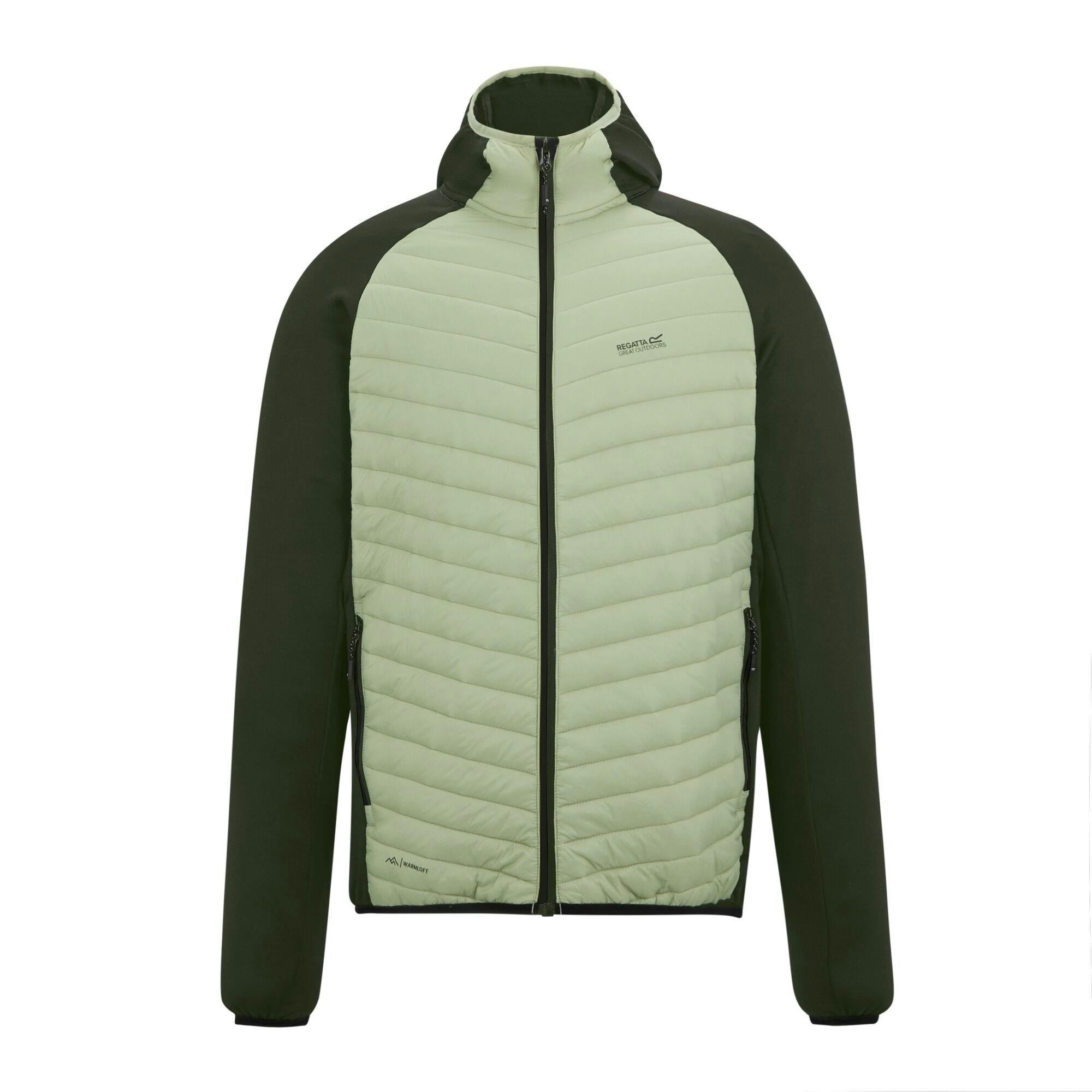Regatta Men's Light/Dark Andreson Hybrid Jacket - Sage/ Khaki - S - Sage/ Khaki - 100% Mixed