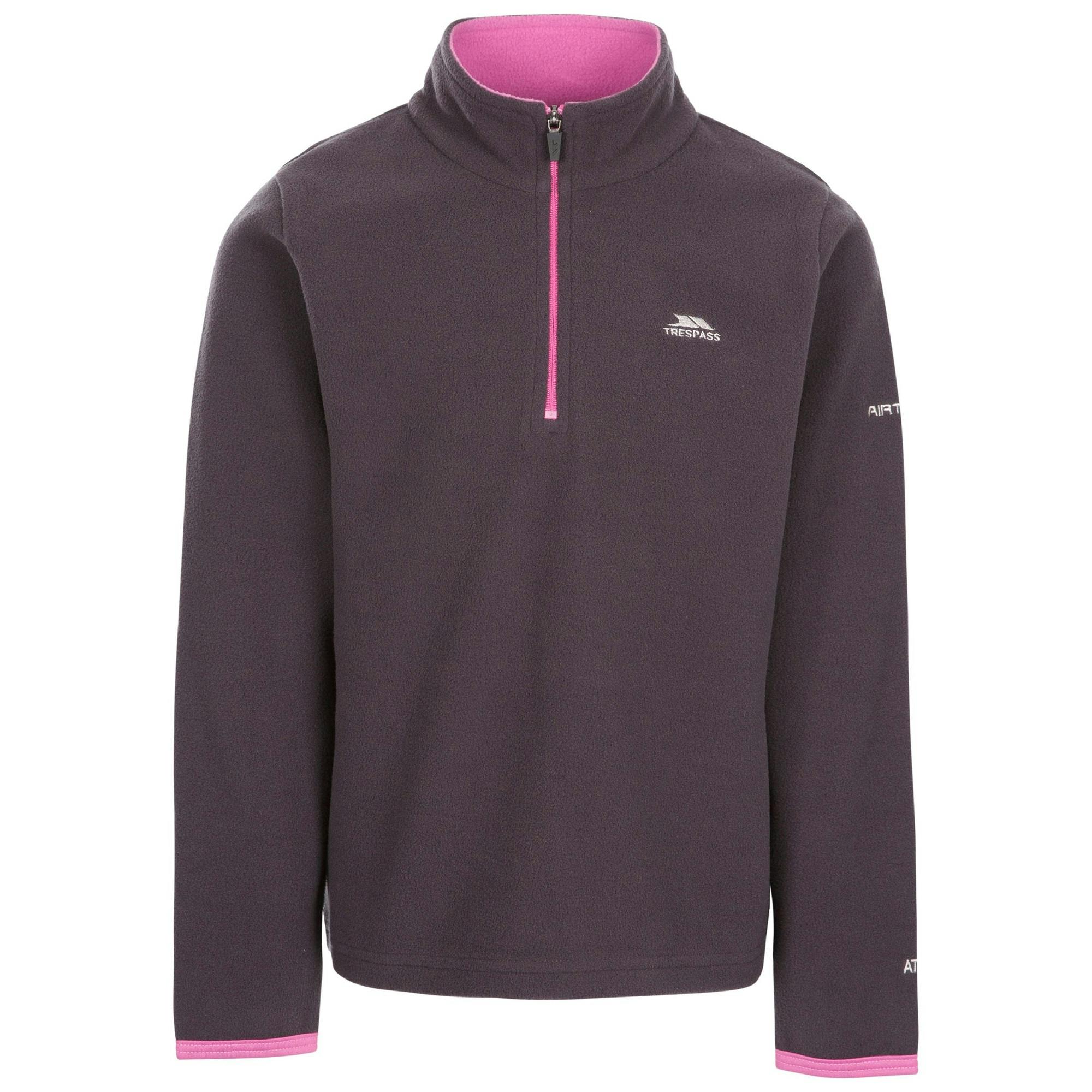 Trespass Girls Dark/Grey Childrens/S Sybil Micro Fleece - 5/6 Years - 100% Polyester