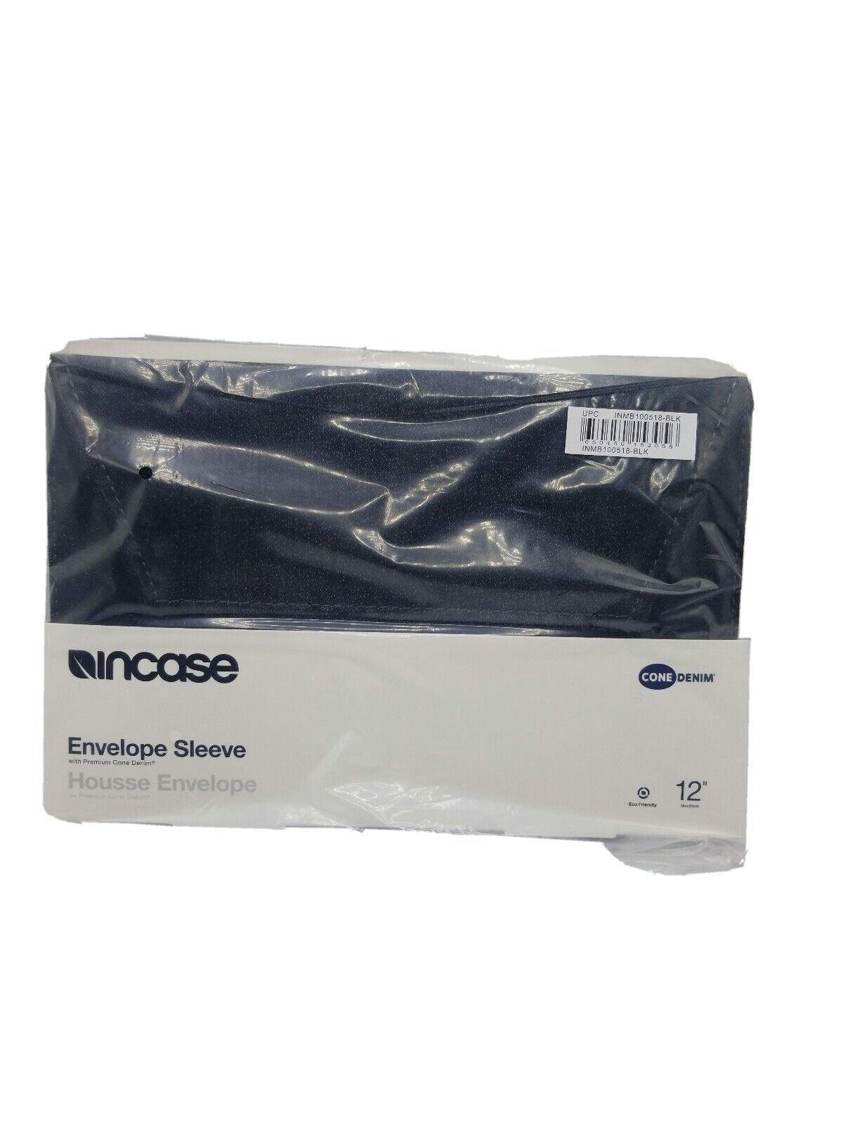 Incase Black Envelope Sleeve Cone Denim For Macbook 12" - Inmb100518-Blk