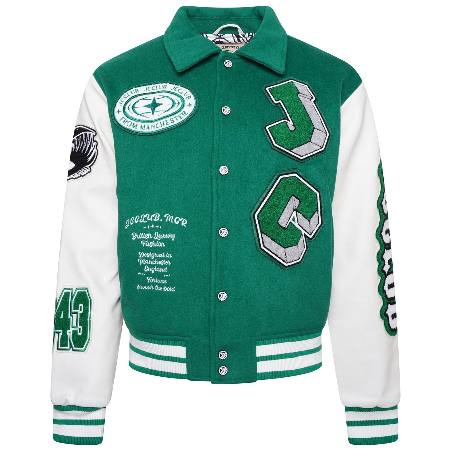 Jcclub Green J Varsity Jacket - Xl
