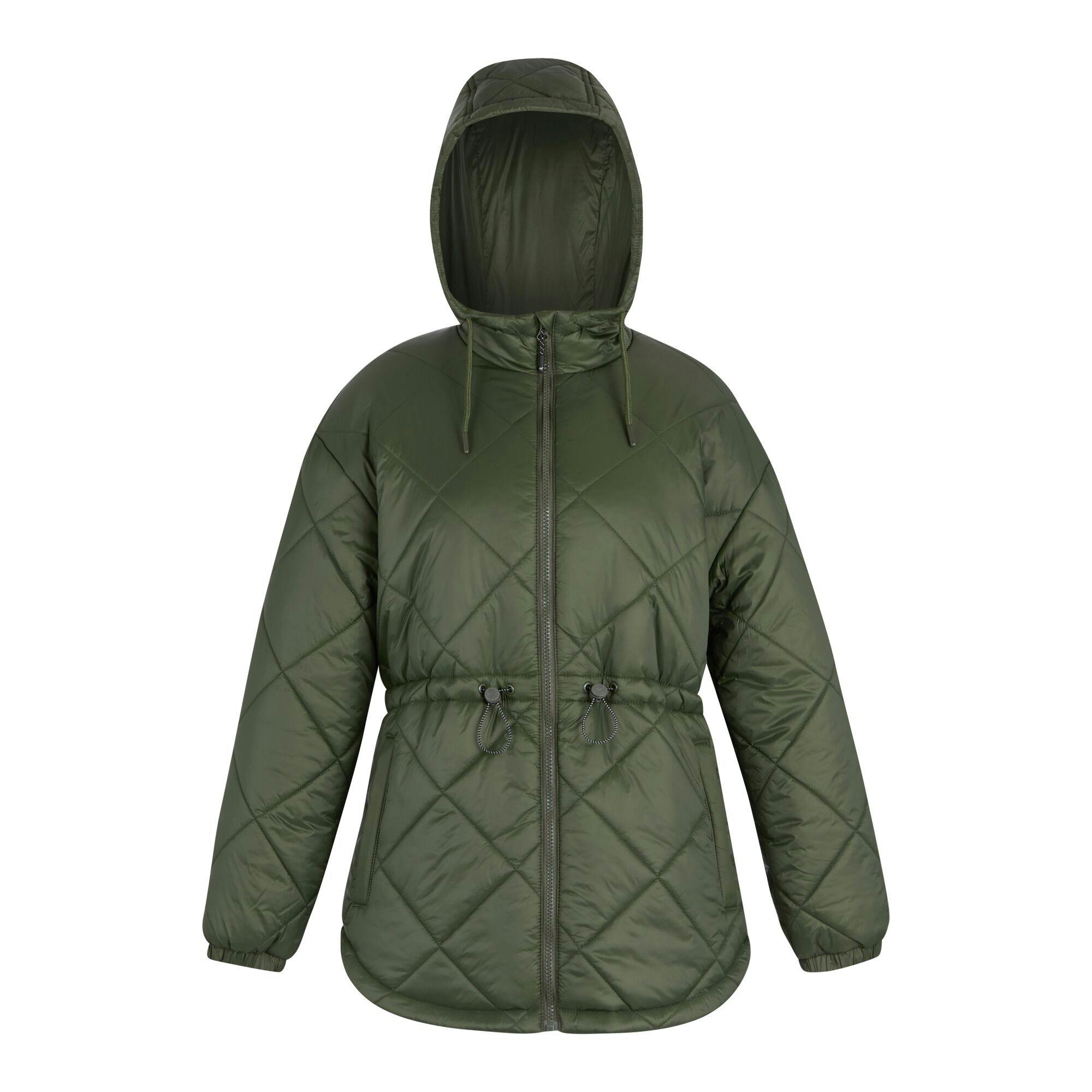 Regatta Women's Dark Ivey Quilted Jacket - Khaki - 16 Uk - Khaki - 100% Mixed
