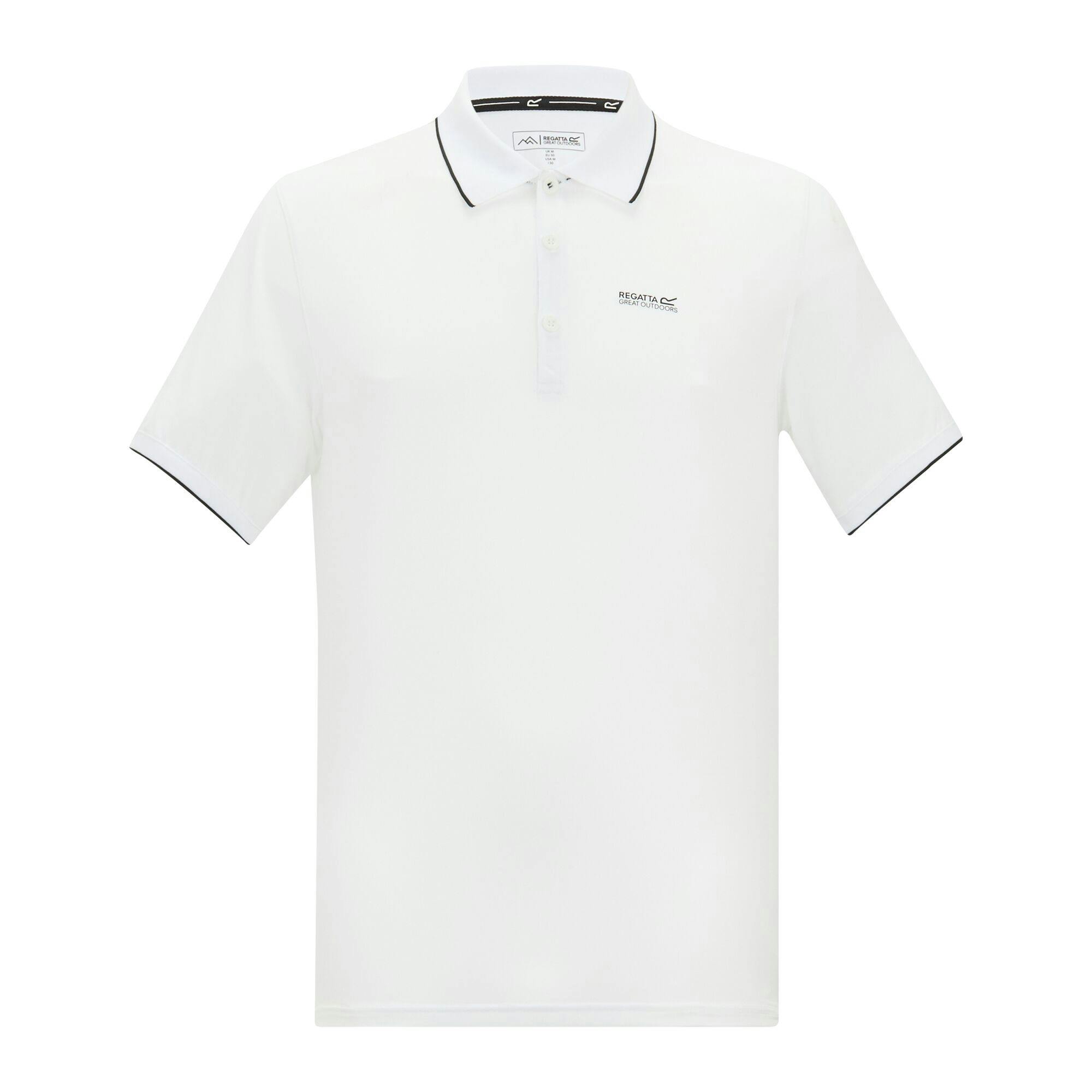 Regatta Men's White Remex Ii Jersey Polo Shirt - Solid - Xl - Solid - 100% Polyester