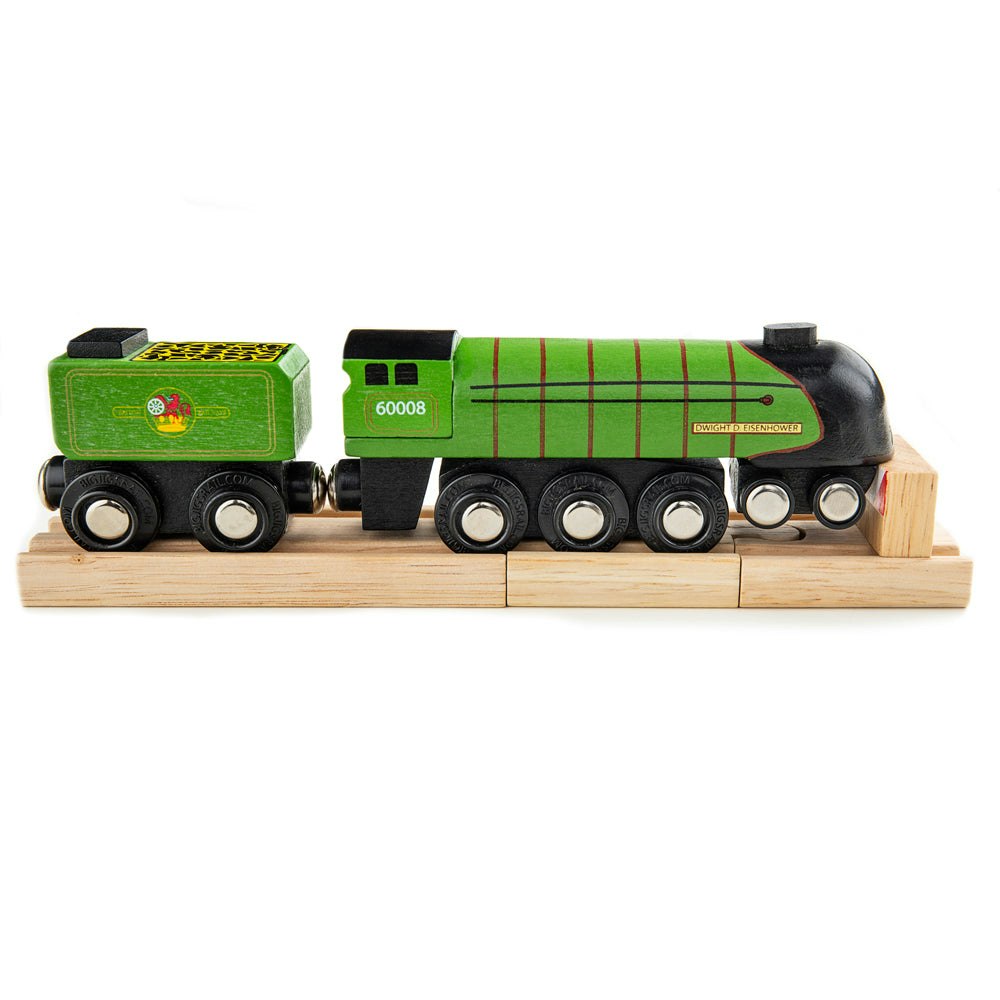 Bigjigs Rail Golden/Green Heritage Collection Eisenhower