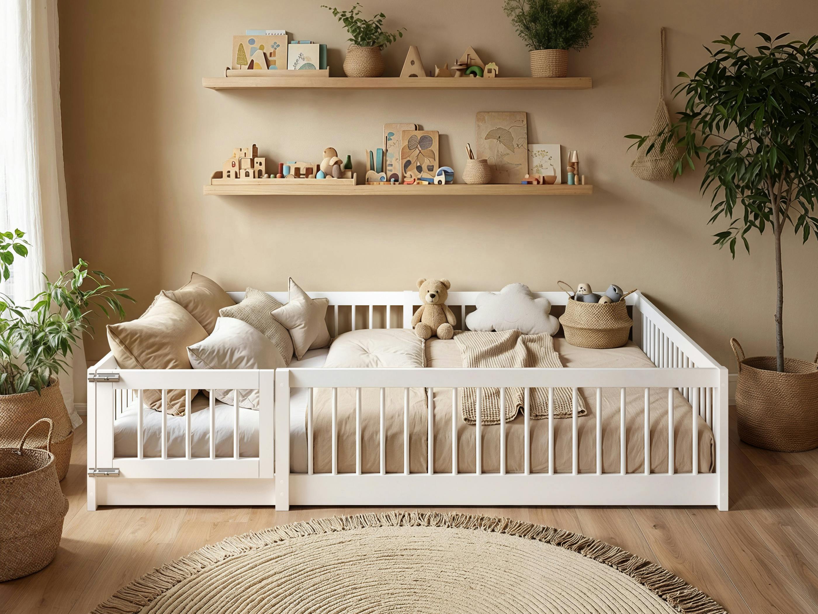 Flair White Imogen Small Double Toddler Bed