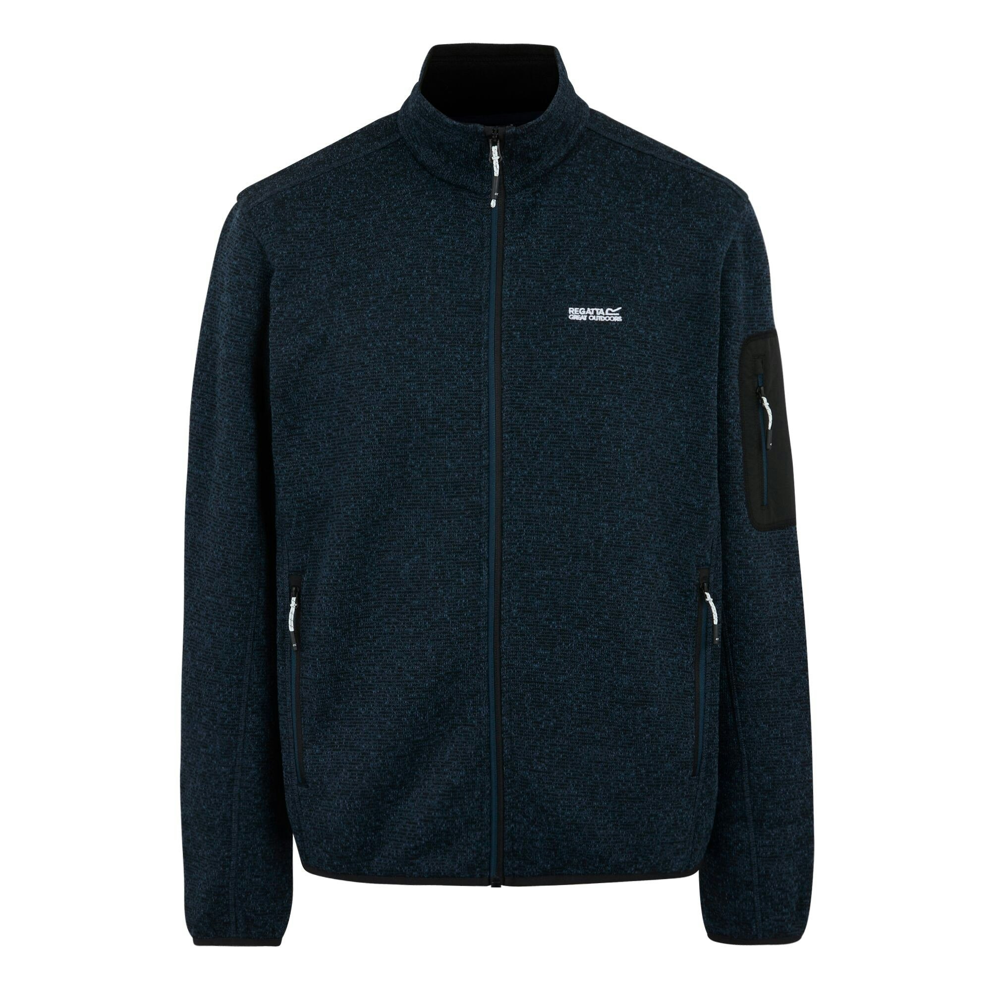 Regatta Men's Newhill Marl Full Zip Fleece Jacket - Moonlight Denim - Xxl - Moonlight Denim