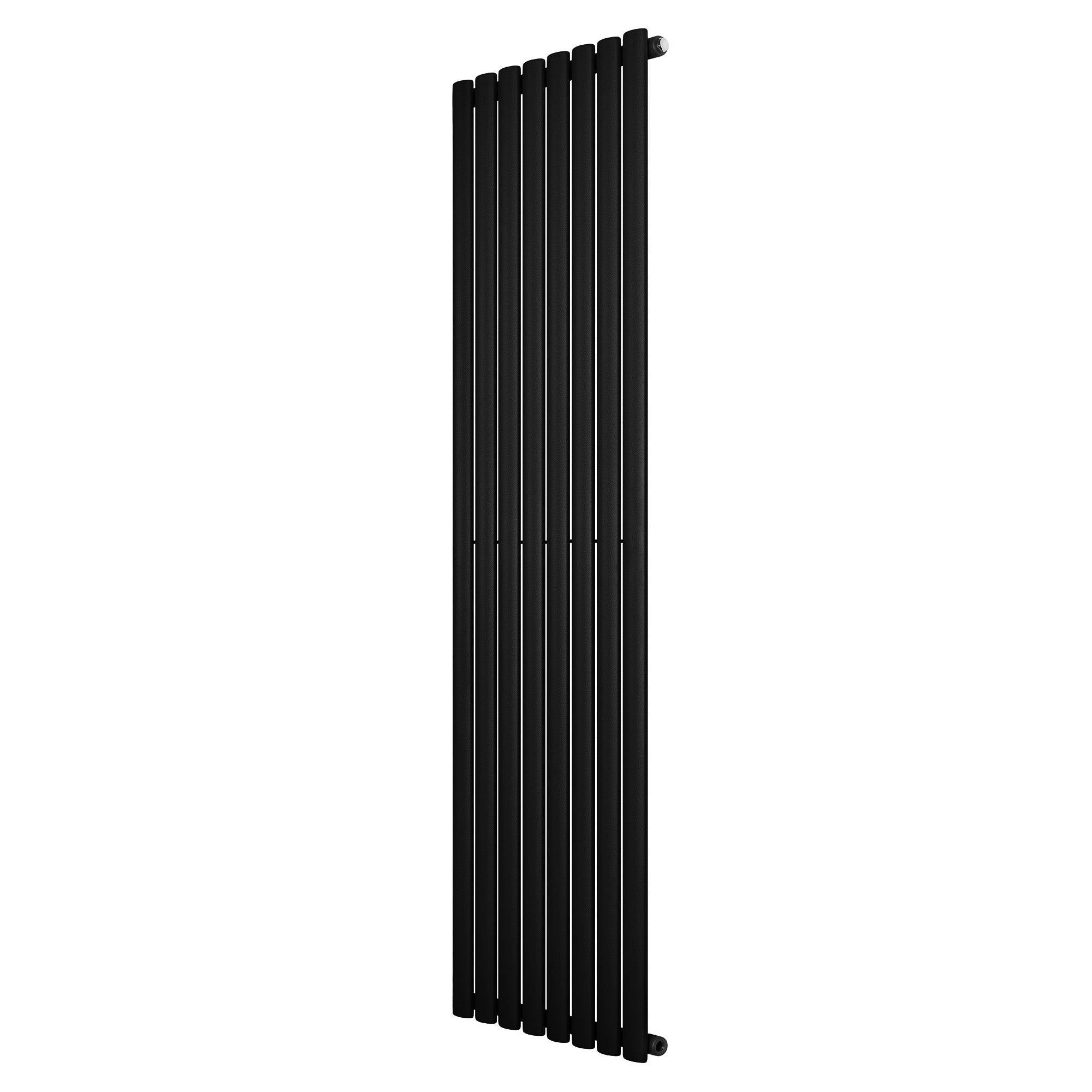 Monstershop Black Oval Single Column Radiator - 1800 X 480Mm