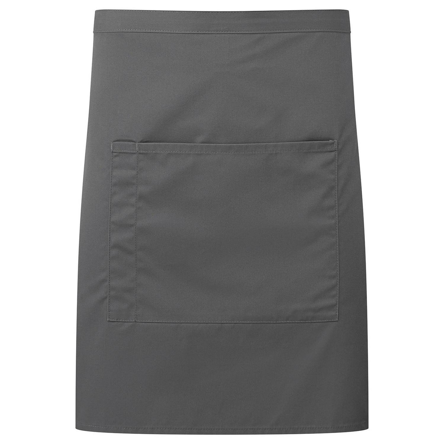 - Premier Colours Front Pocket Waist Apron Dark Grey (One Size) - Image 3