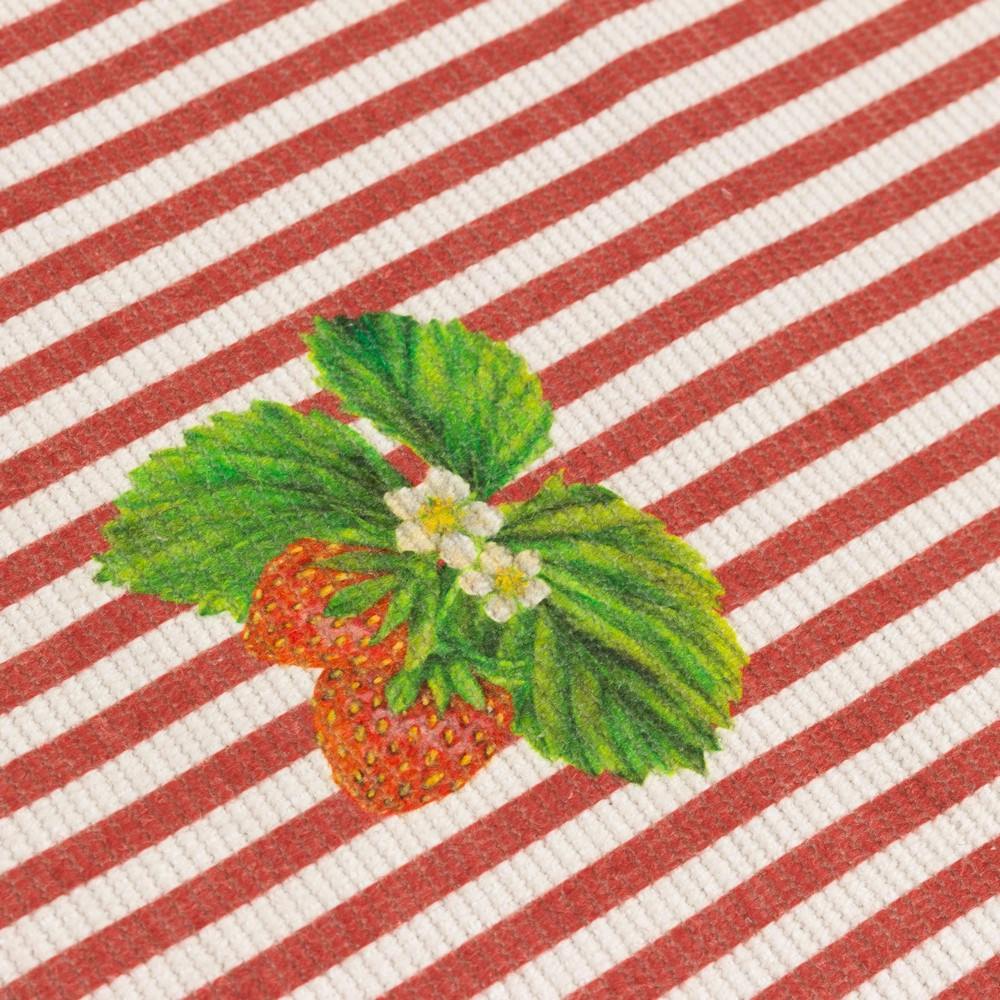 Rackhams Strawberry Table Runner - Candy Cane - 230Cm X 35Cm - Candy Cane - 100% Polyester