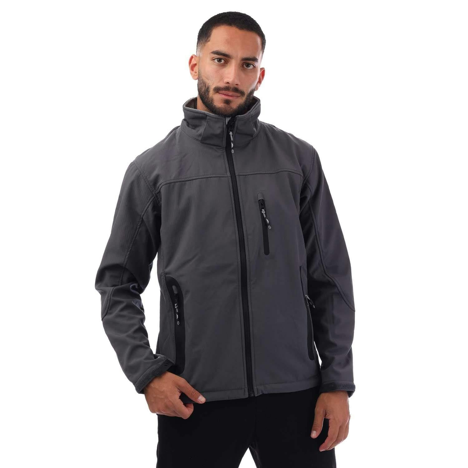 Trespass Men's Grey Soft Shell Jacket - Xxl - 100% Mixed