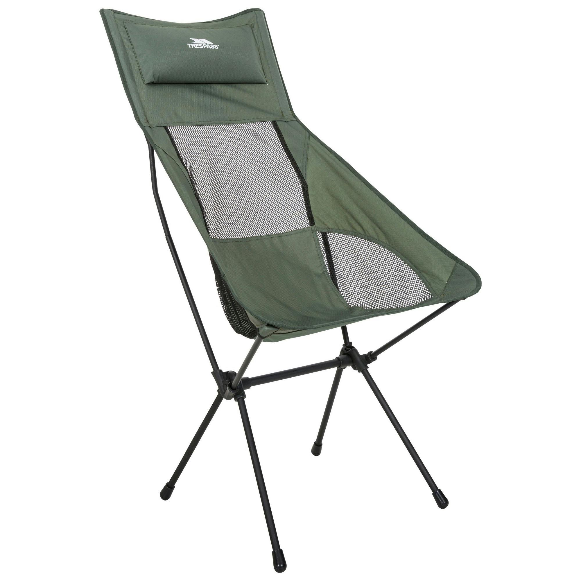 Trespass Roost Tall Lightweight Folding Chair - Olive - One Size